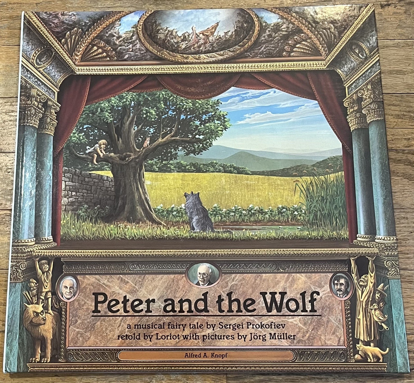 PETER AND THE WOLF : illus Jorg Muller : Sergei Prokofiev : book only : vintage