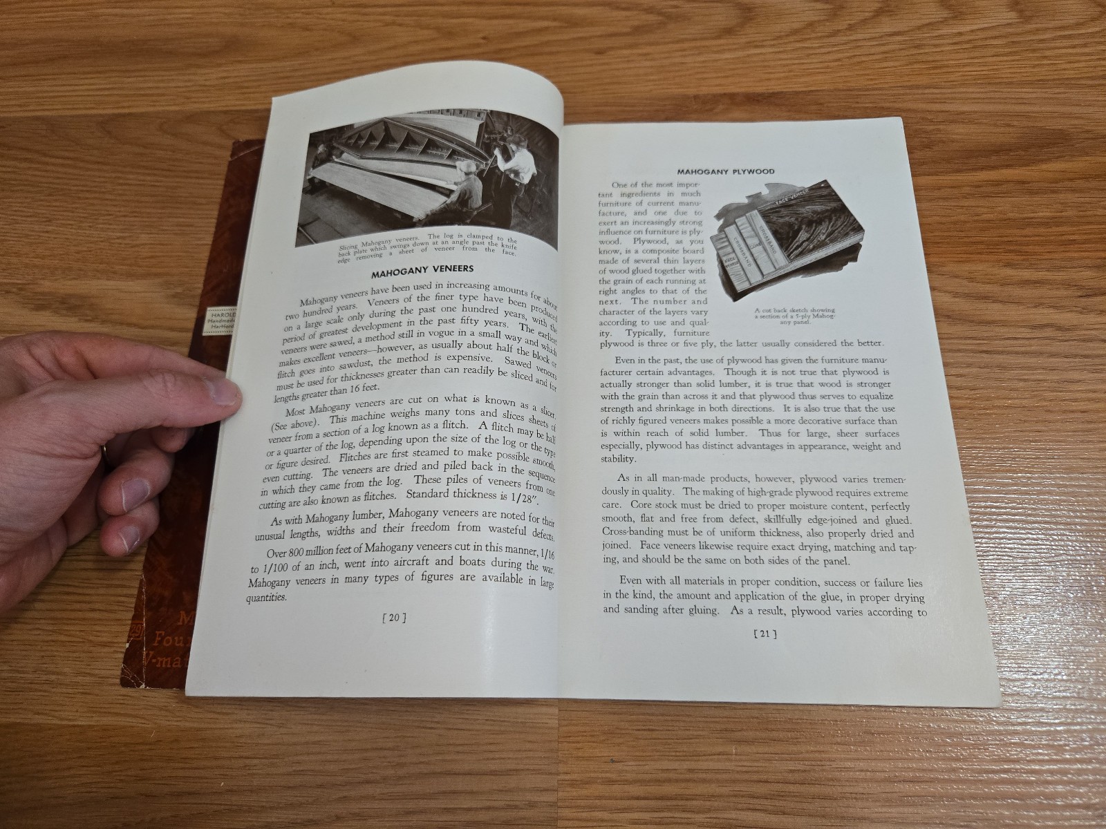 The Mahogany Book Sixth 6th Edition VTG Brochure Pamphlet George N. Lamb 1947
