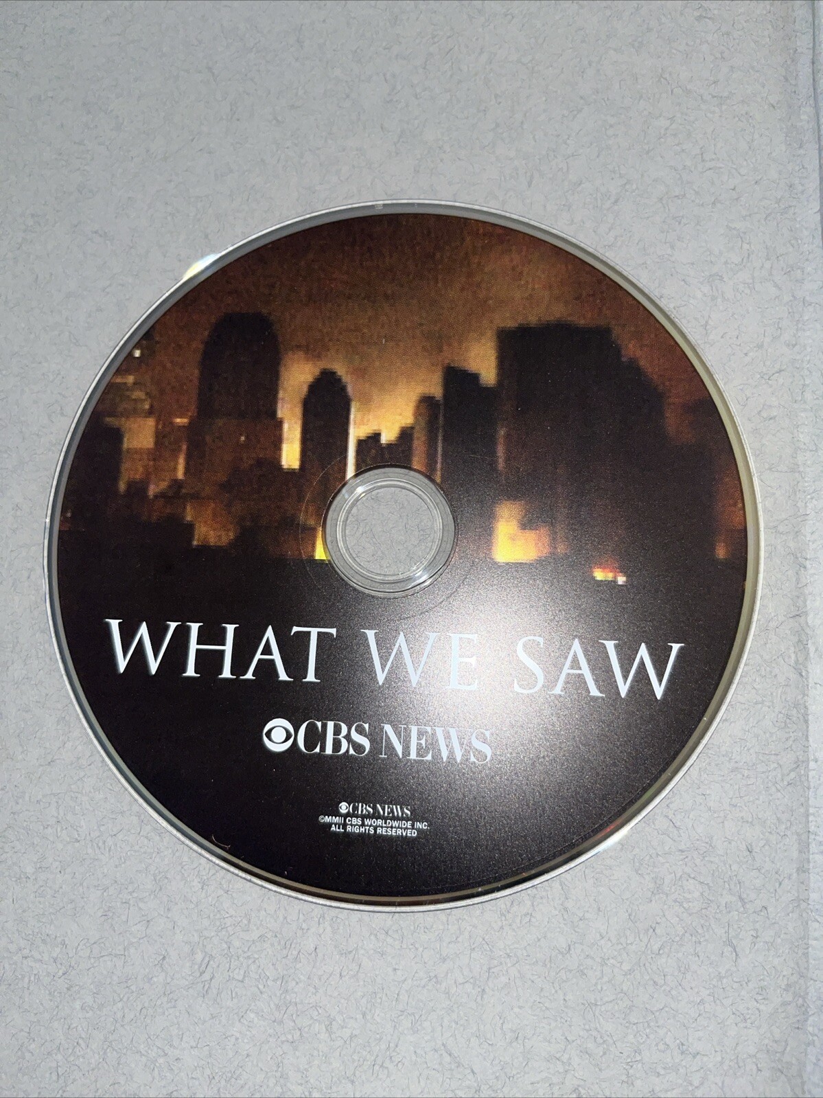 What We Saw Events of September 11, 2001 in Words Pictures Video CBS HB DVD 1st