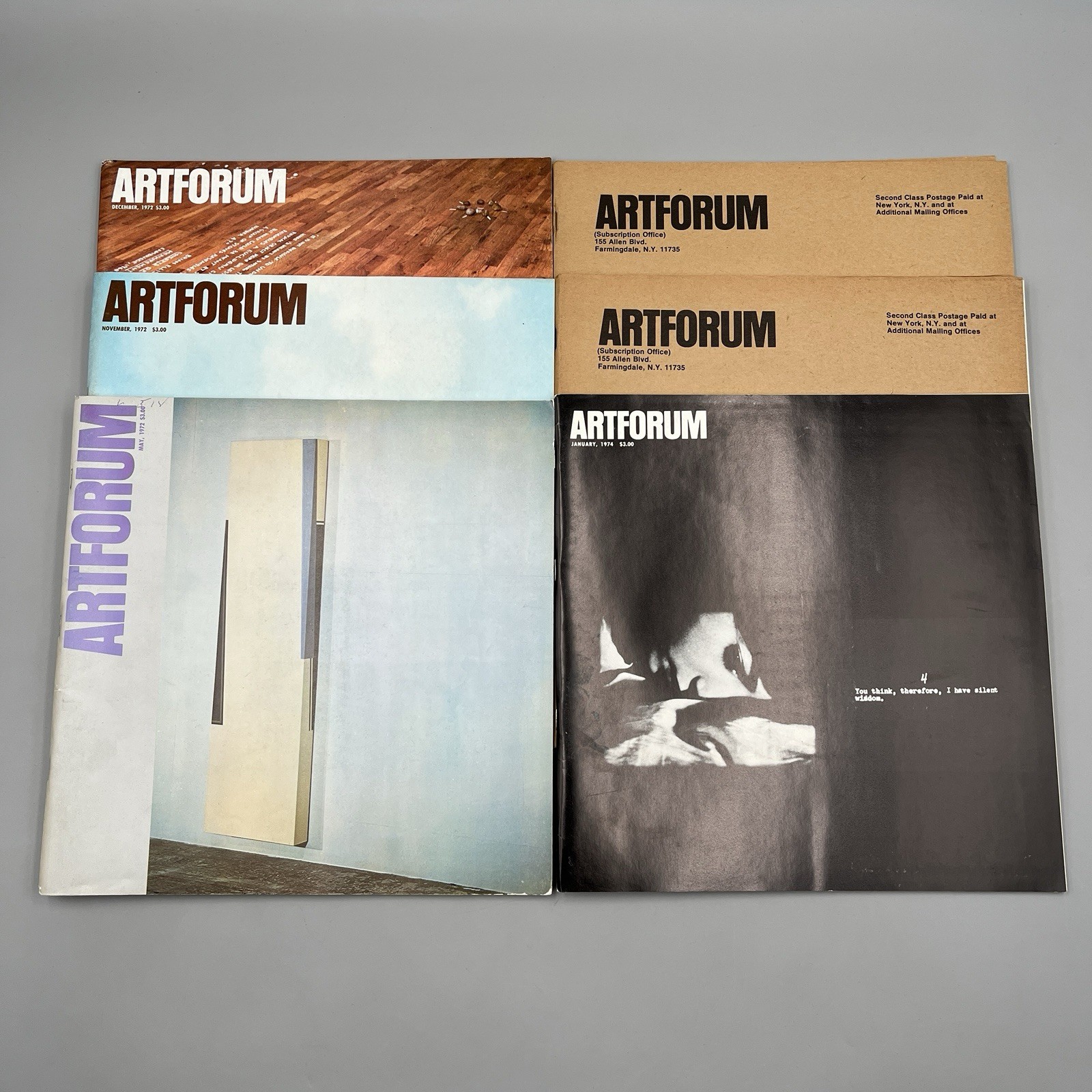 ARTFORUM Magazine – Lot of 6 Issues 1972 – 1974 – RARE VINTAGE ART