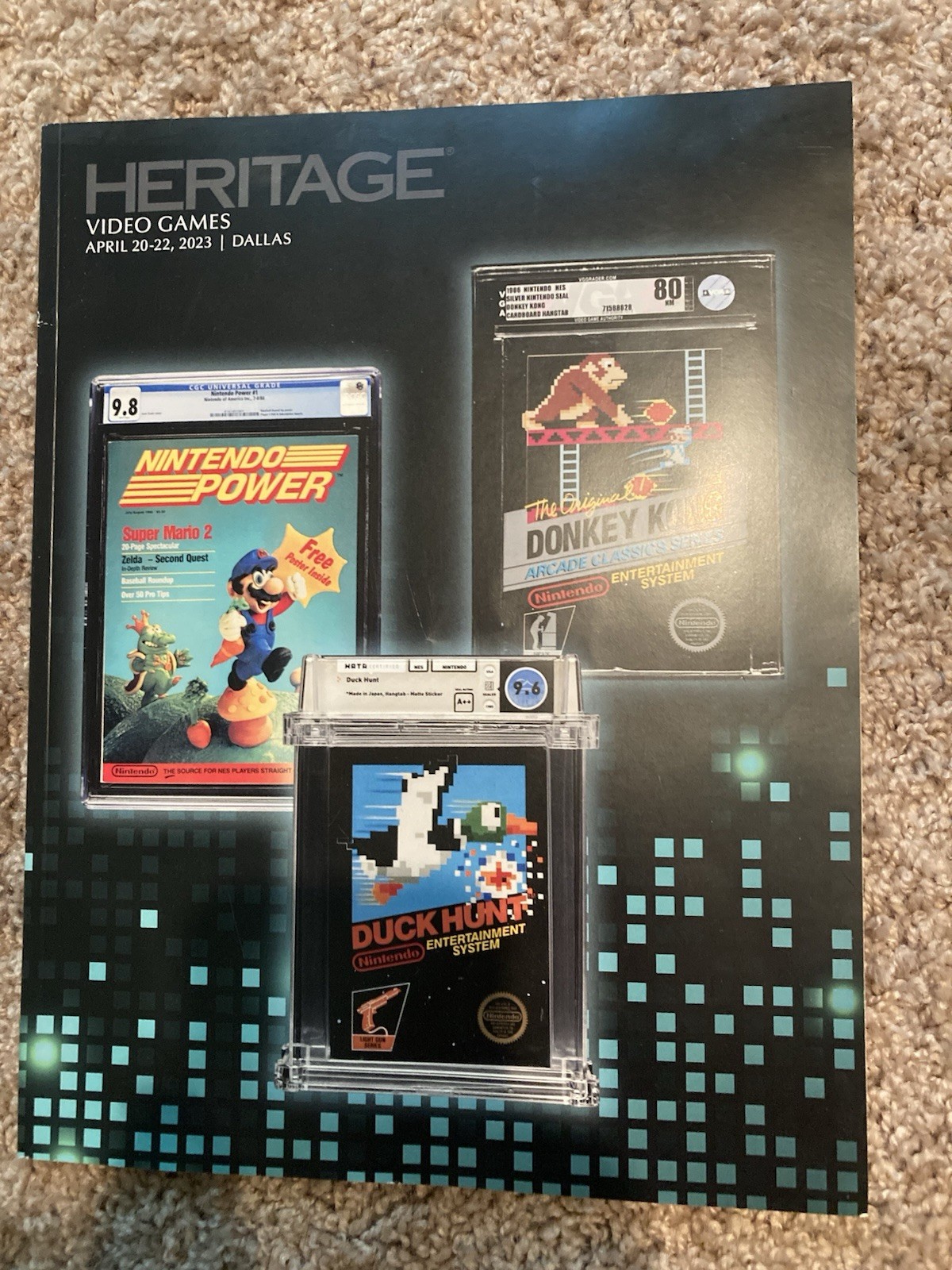Heritage Auctions Lot Of 2 Video Games Catalog Nes Zelda Mario 300 Pages Wata