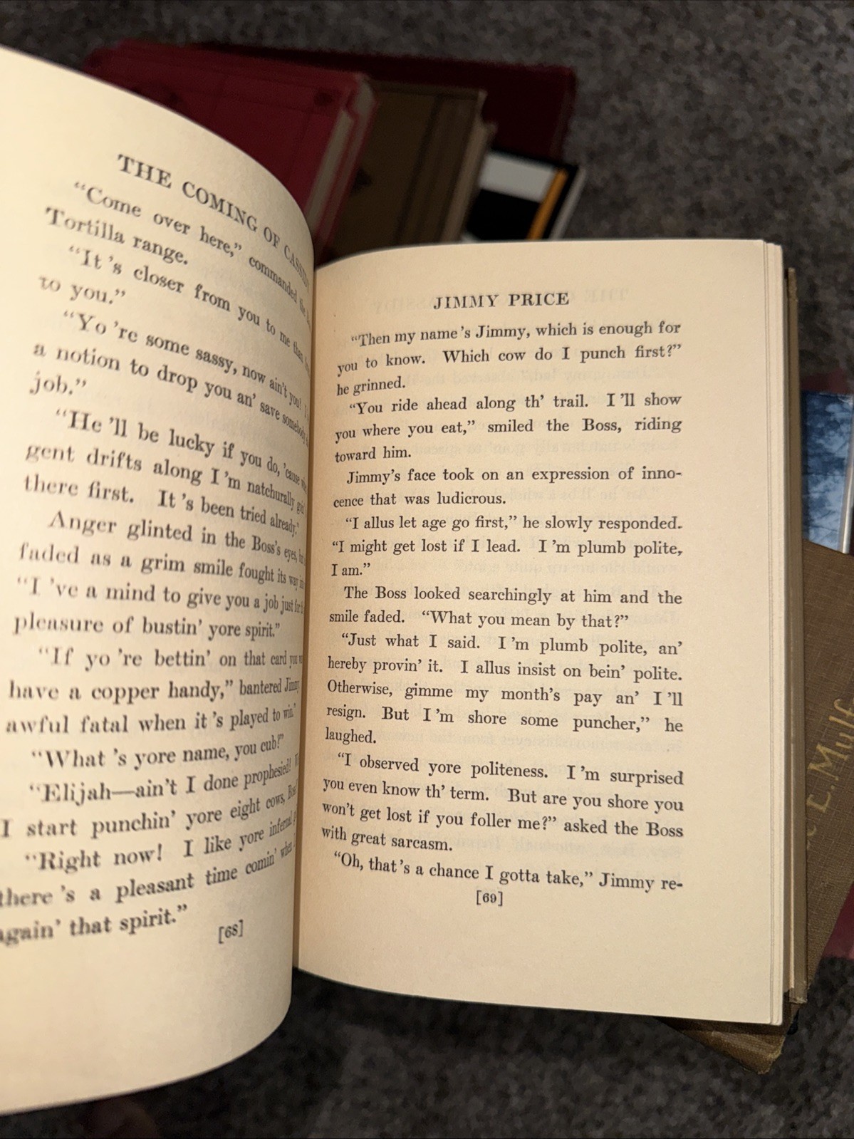 The Coming of Cassidy by Clarence E. Mulford, NY: AL Burt Co, 1913, 488 pages.