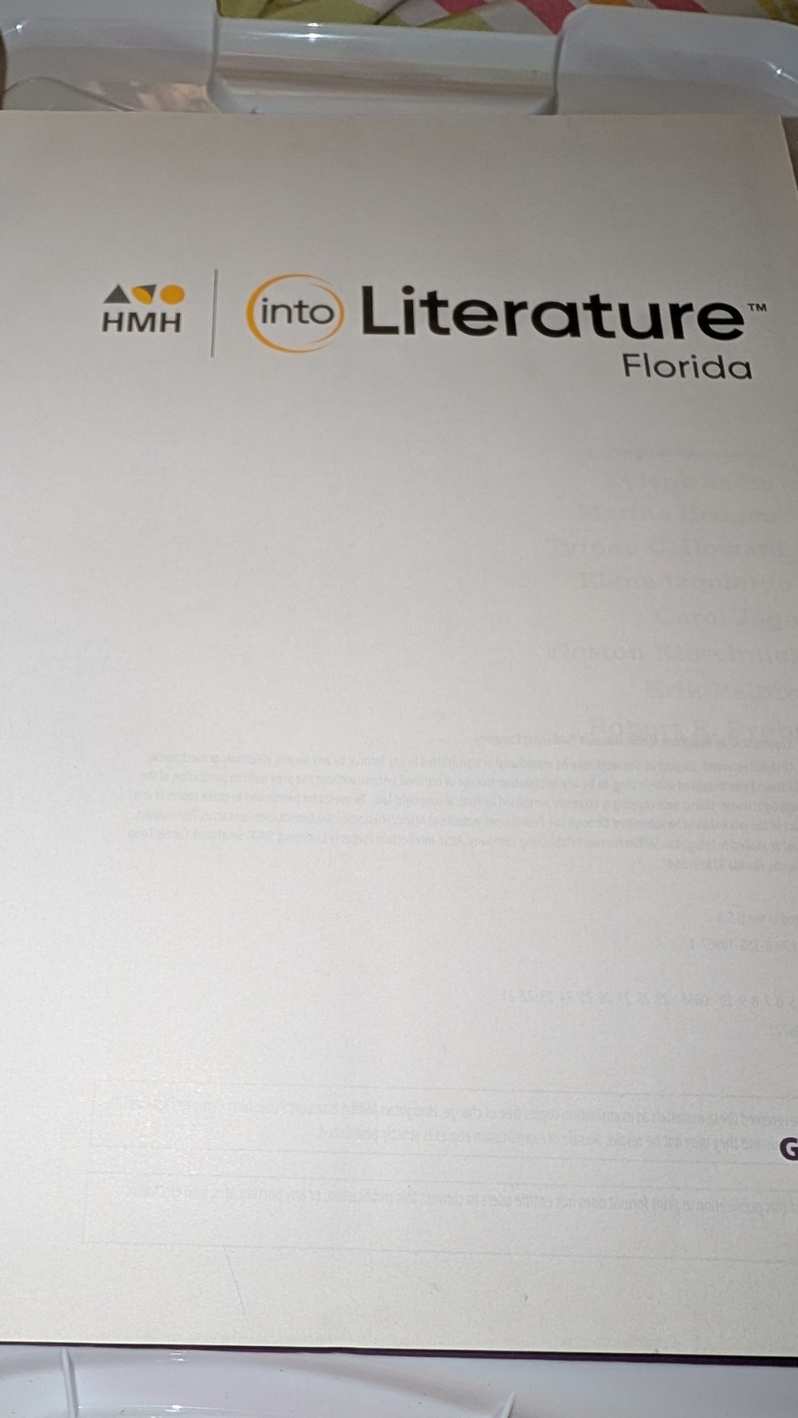 HMH into Literature Grade 9 hardcover New