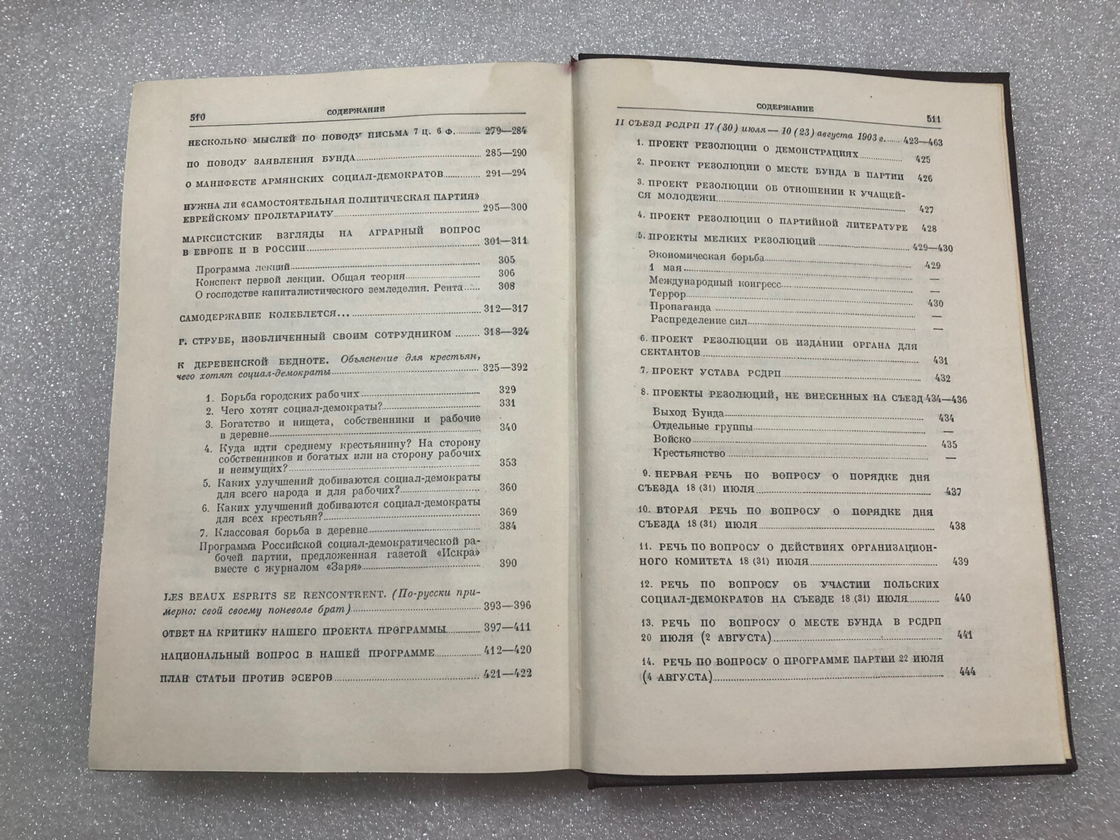 OLD SOVIET USSR BOOK-LENIN BOOK-1951-TOM 6-1902-1903-RUSSIAN LANGUAGE-341 PAGES