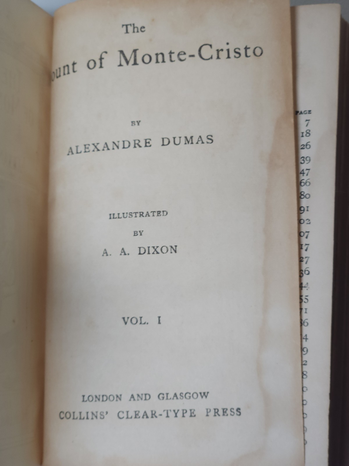 THE COUNT OF MONTE CRISTO VOL 1 & 2 BOOKs – ALEXANDRE DUMAS around 1910