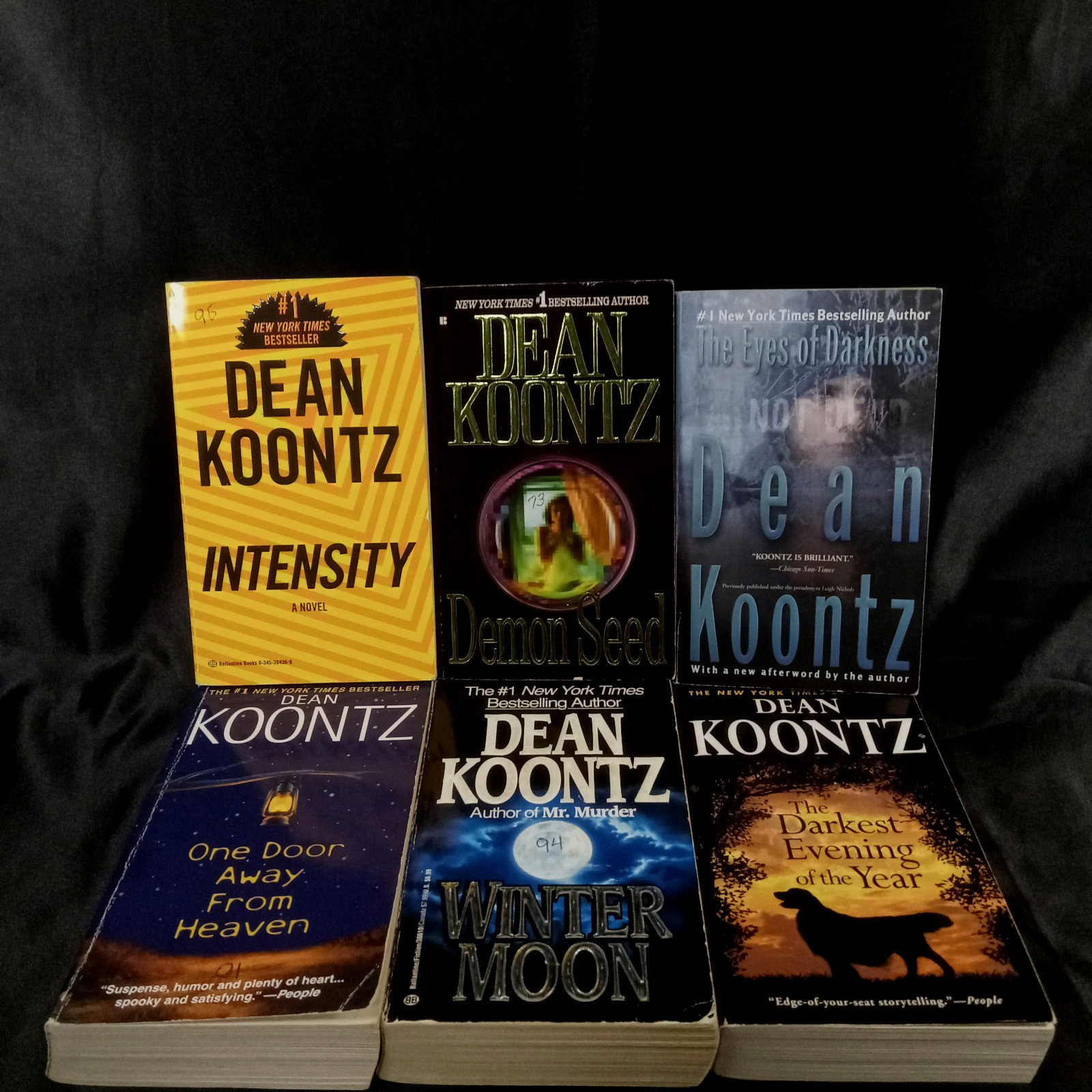 Dean Koontz 6 Book Lot Paperback Thriller Mystery Suspense Fiction Novel Set