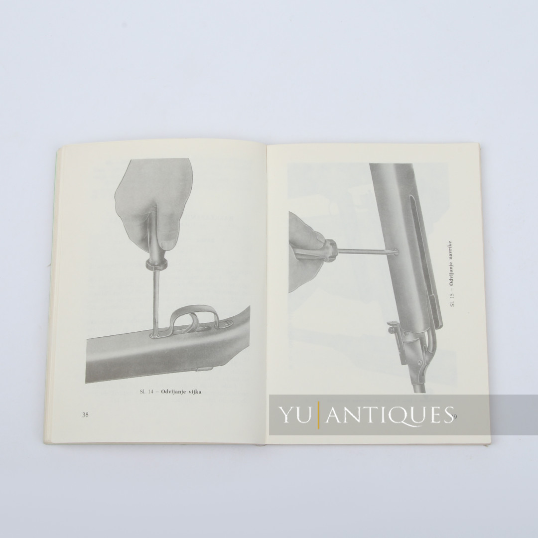 JNA YPA Yugoslav Peoples Army Manual Book For Air Rifle 4,5mm M81A Handling Etc