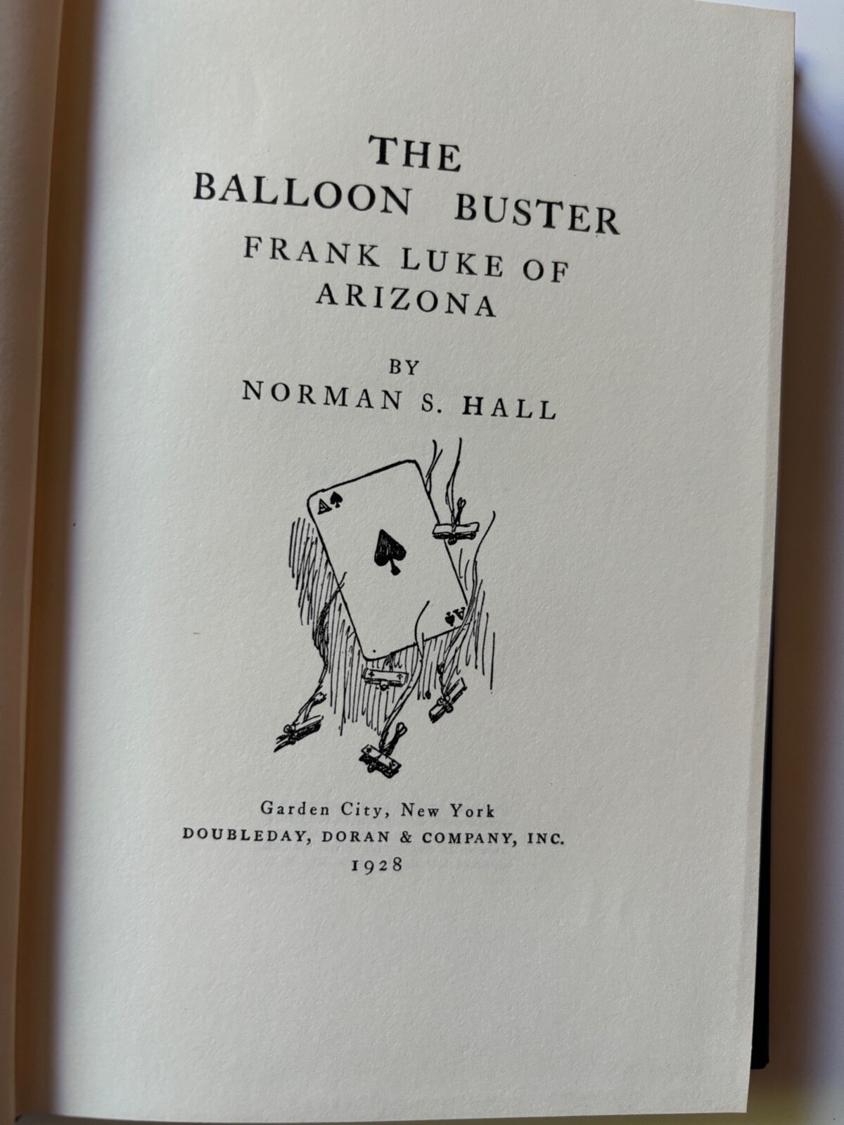 THE BALLOON BUSTER Farnk Luke of Az. by Norman S. Hall 1972 (Aviation History)