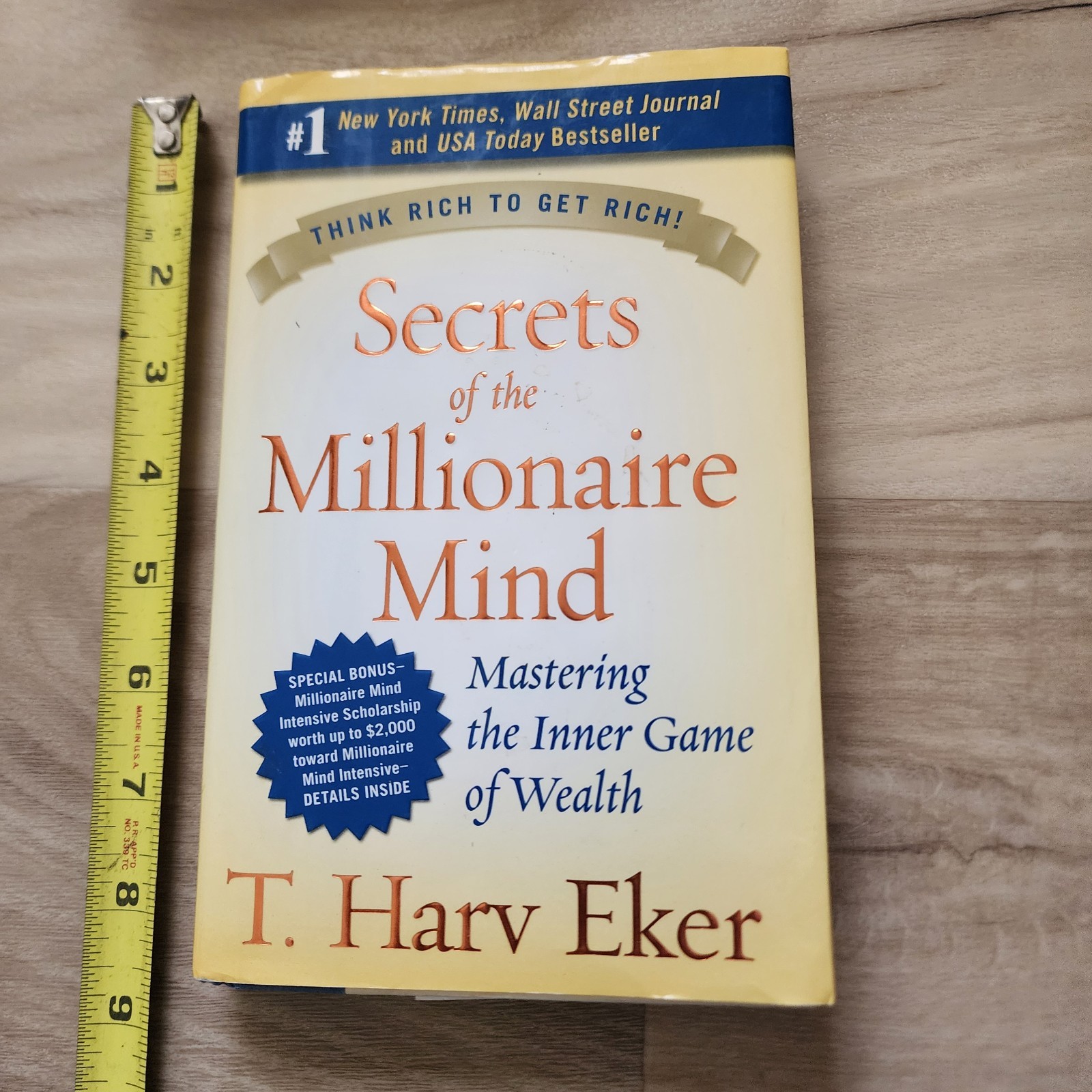 T. Harv Eker Secrets of the Millionaire Mind Hardcover Self-Help Book DJ