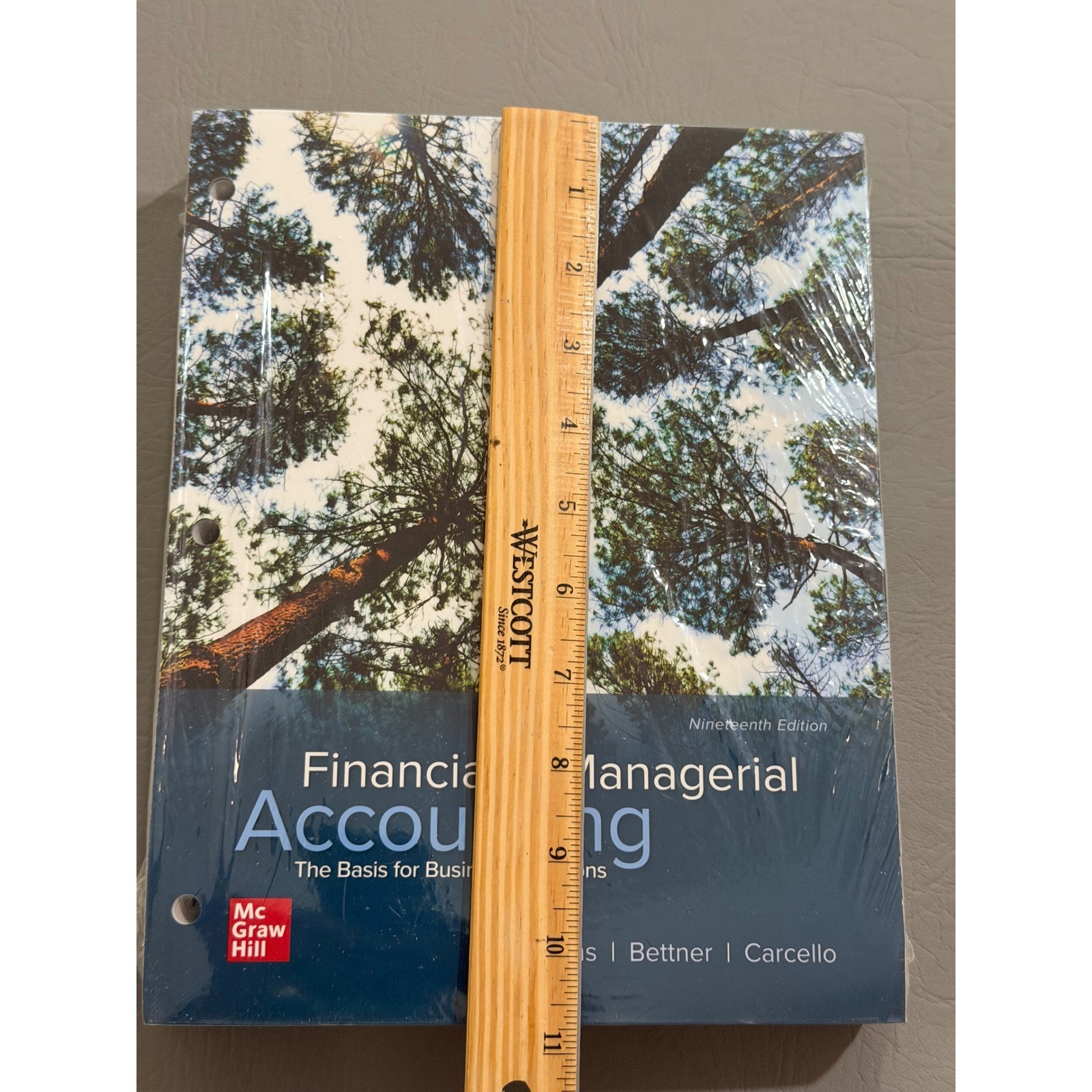Financial & Managerial Accounting 19th Ed Williams Sealed Looseleaf