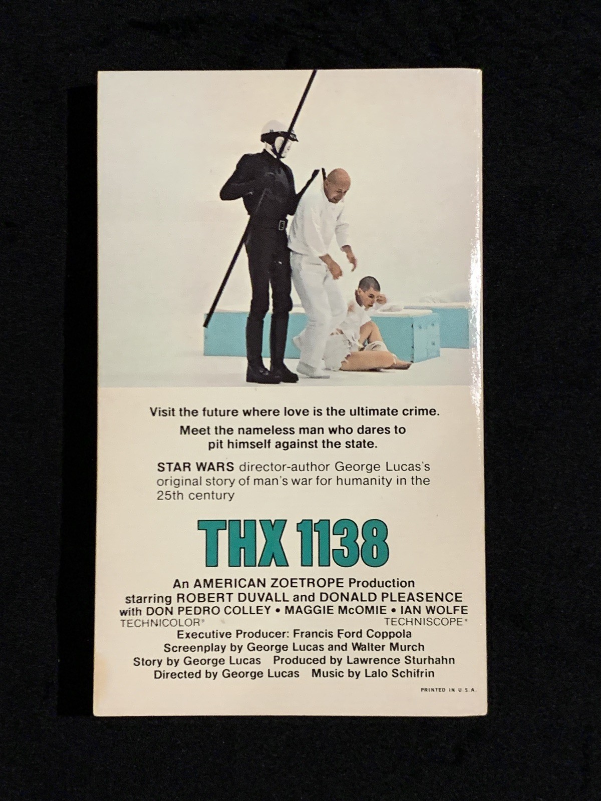 THX 1138 novelization- Ben Bova- 1978 2nd ed.- Mass Market- Very Good condition!