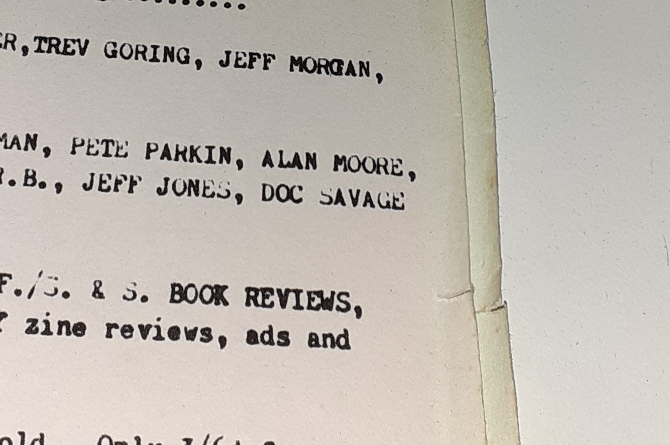 FANTASY ADVERTISER no.33 fanzine UK 1970 ALAN MOORE EC Comics Paul Neary Cyclops