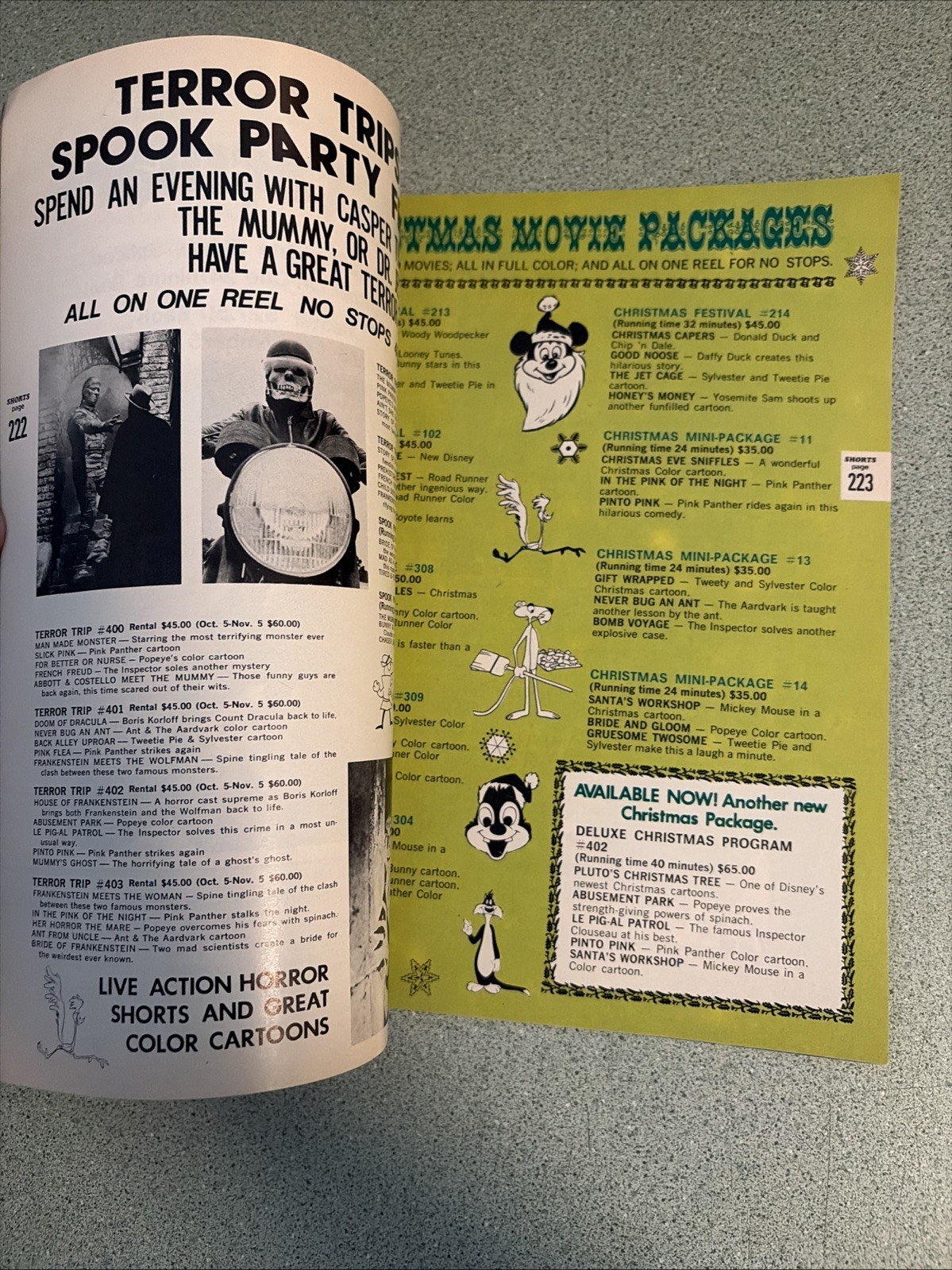 1978 MOVIES FROM SWANK Catalog 16mm Rentals Sting Clockwork Orange Taxi Driver