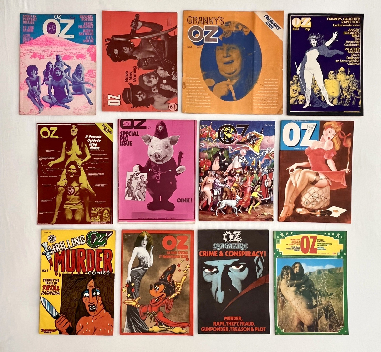OZ MAGAZINE Complete set Nos. 1- 48. With inserts