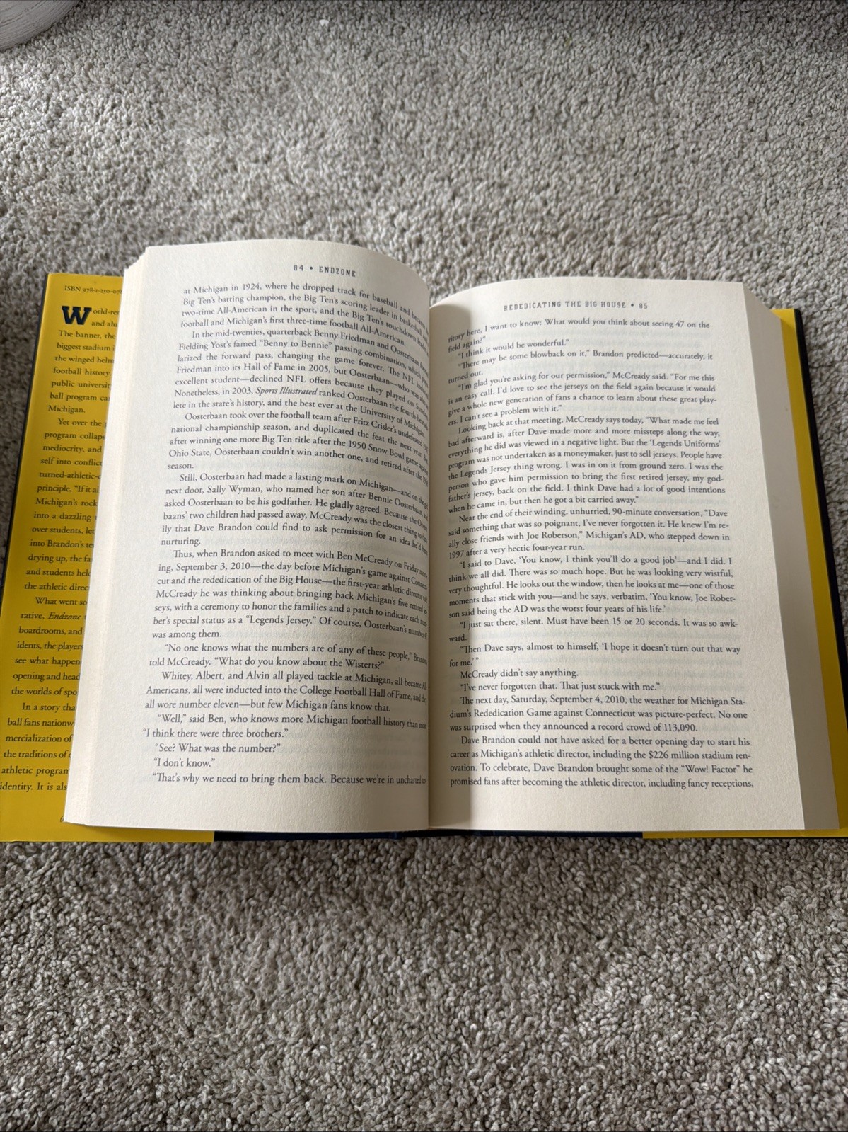 Endzone: The Rise, Fall, and Return of Michigan Football by Bacon, John U.