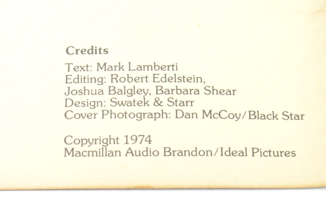 Filmography Transylvanian Catalogue 1974 Macmillan/Ideal 16mm Film Rental VG