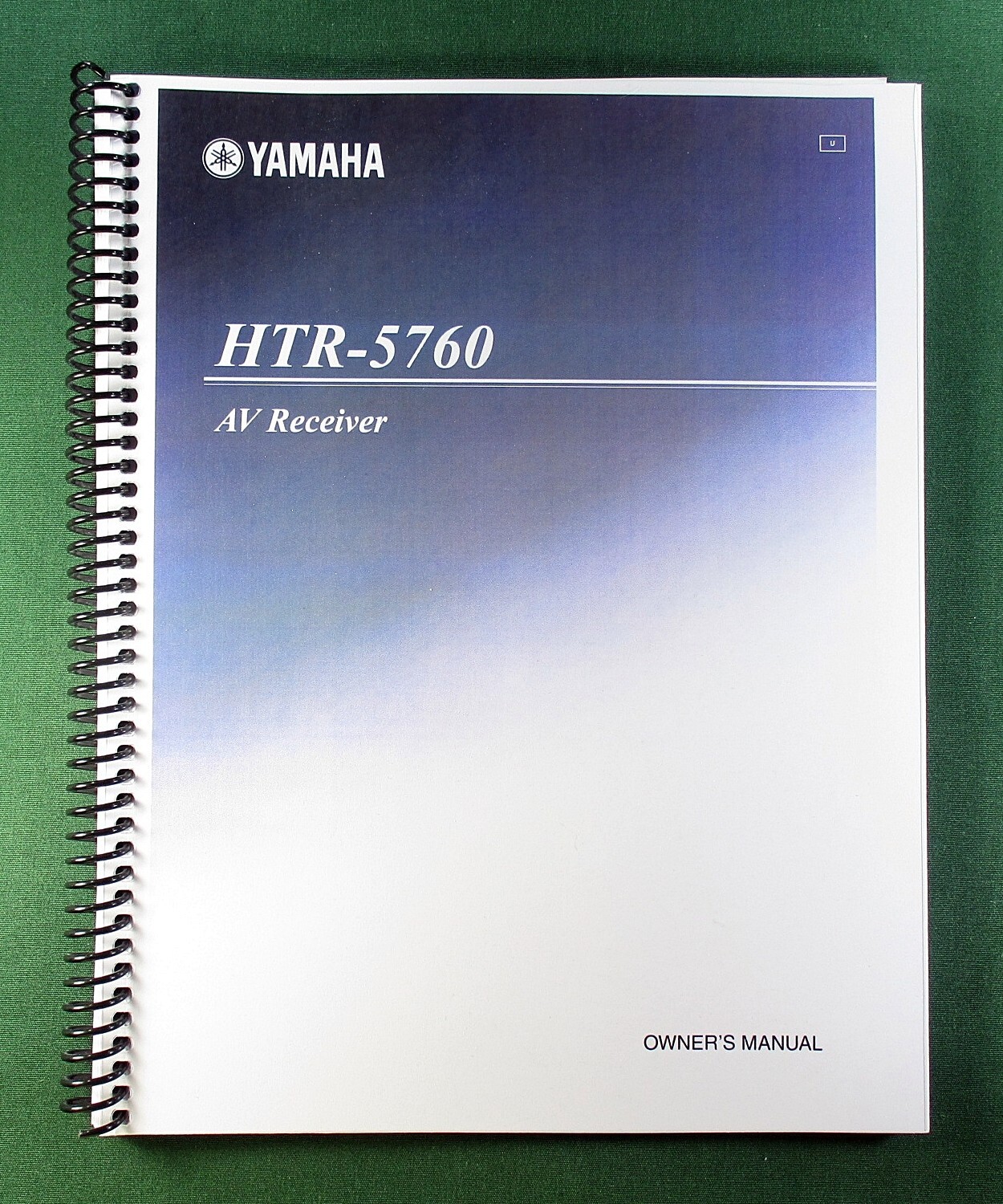 Yamaha HTR-5760 Instruction Manual: 88 Pages & Protective Covers!