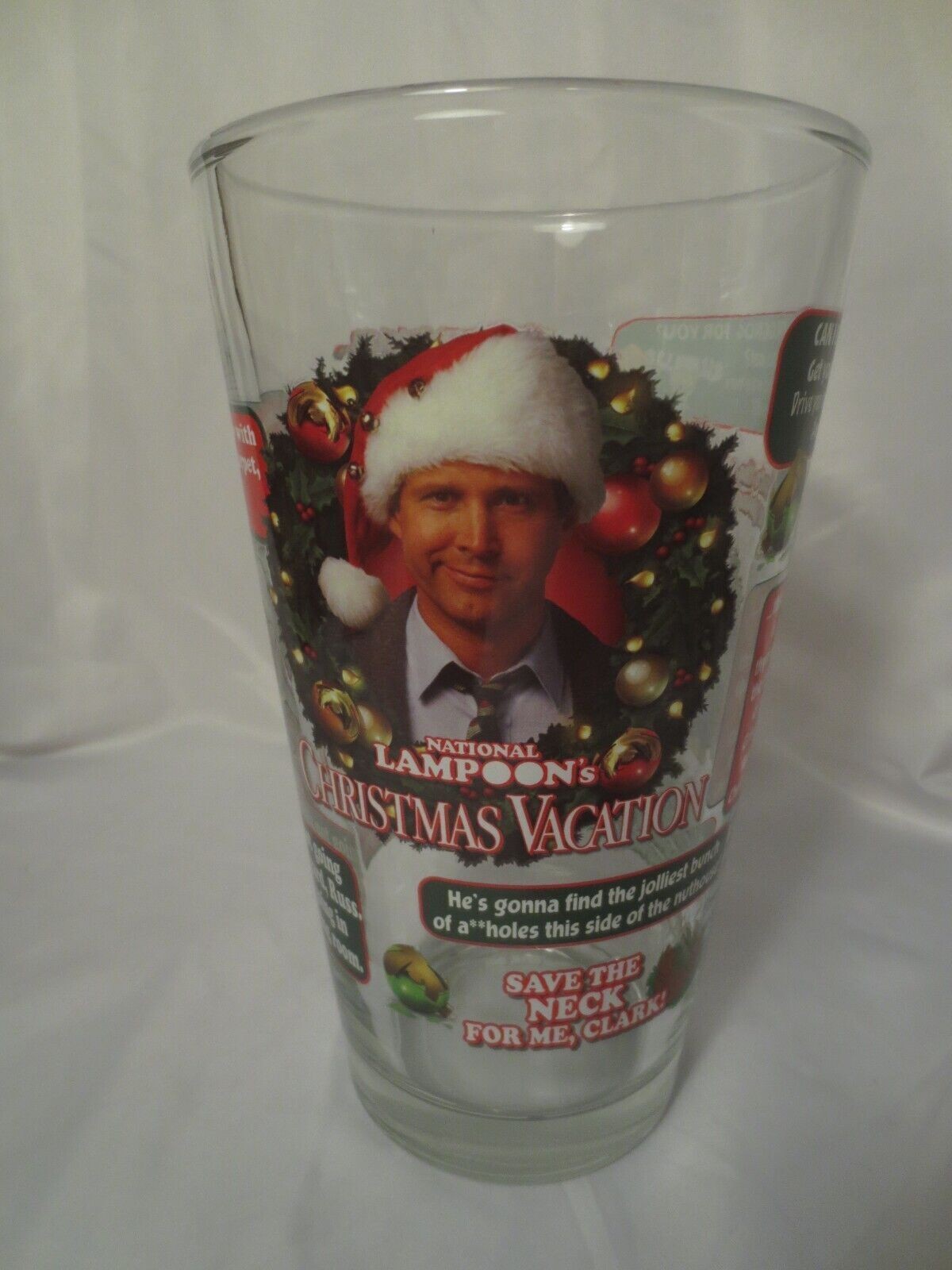 NATIONAL LAMPOON’S CHRISTMAS VACATION CLASSIC QUOTES OVERSIZED GLASS 50 OZ.