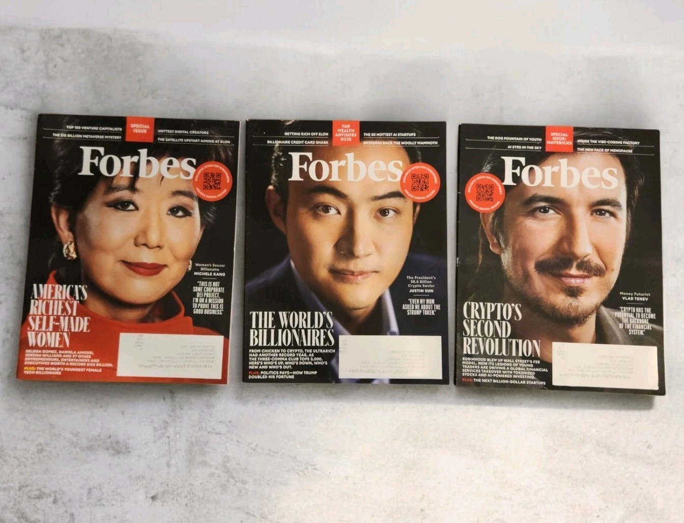 Entrepenuer & Forbes Magazine LOT of 14 2025/2024 & Special/Annual VG Subscript