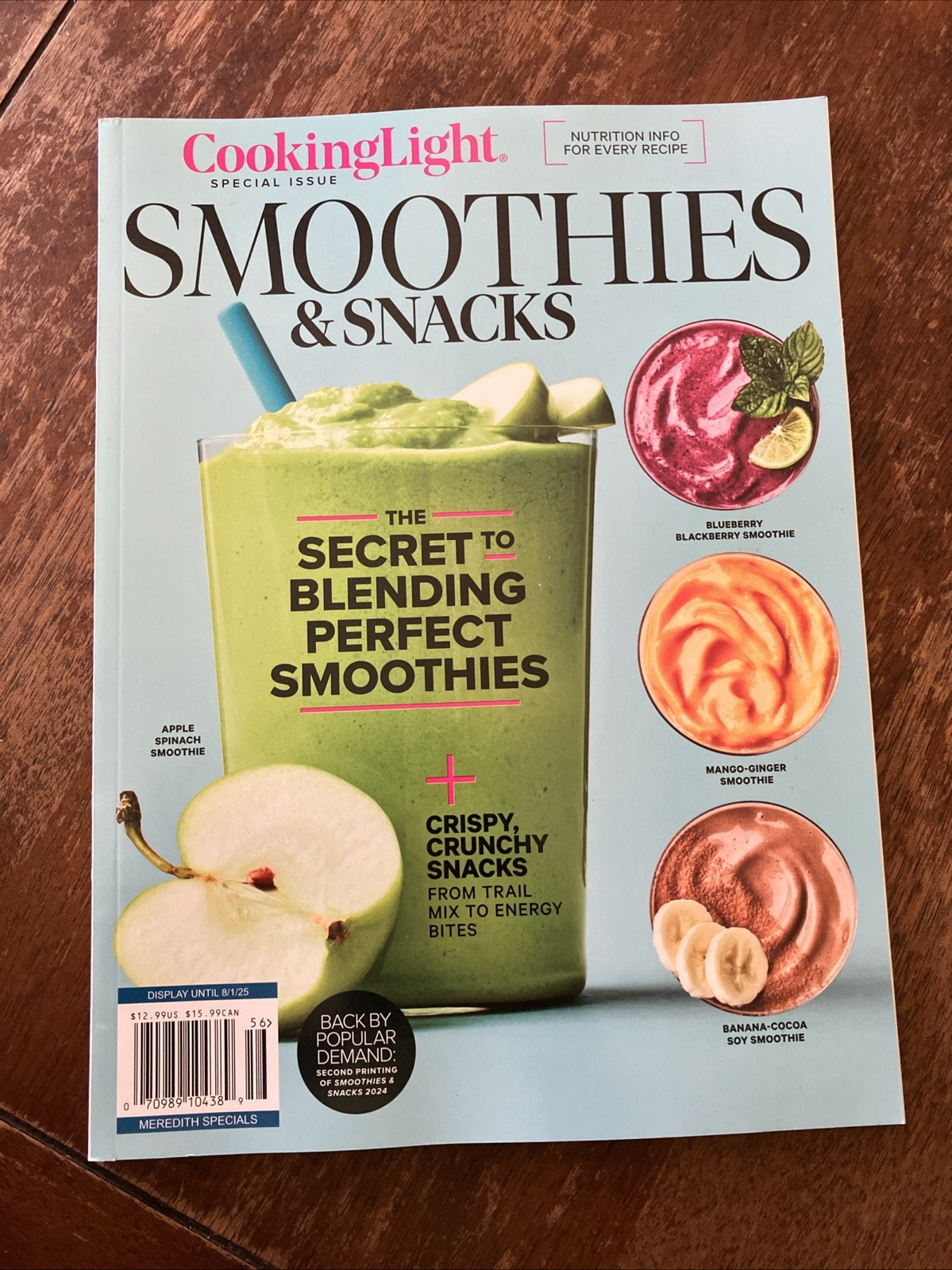 CookingLight Magazine Special Issue Smoothies & Snacks Back By Popular Demand