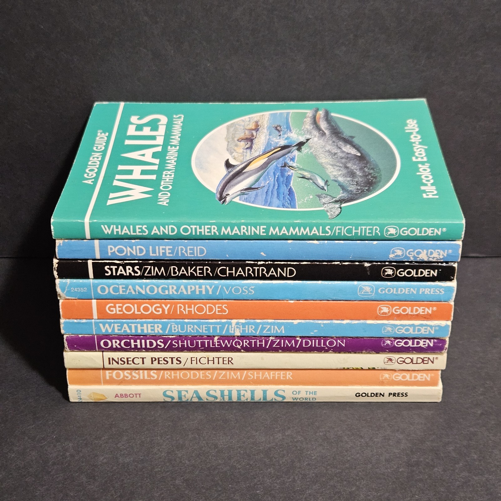 A Golden Guide Lot Set of 10 Paperback Books Vintage Colorful Illustrated Pages