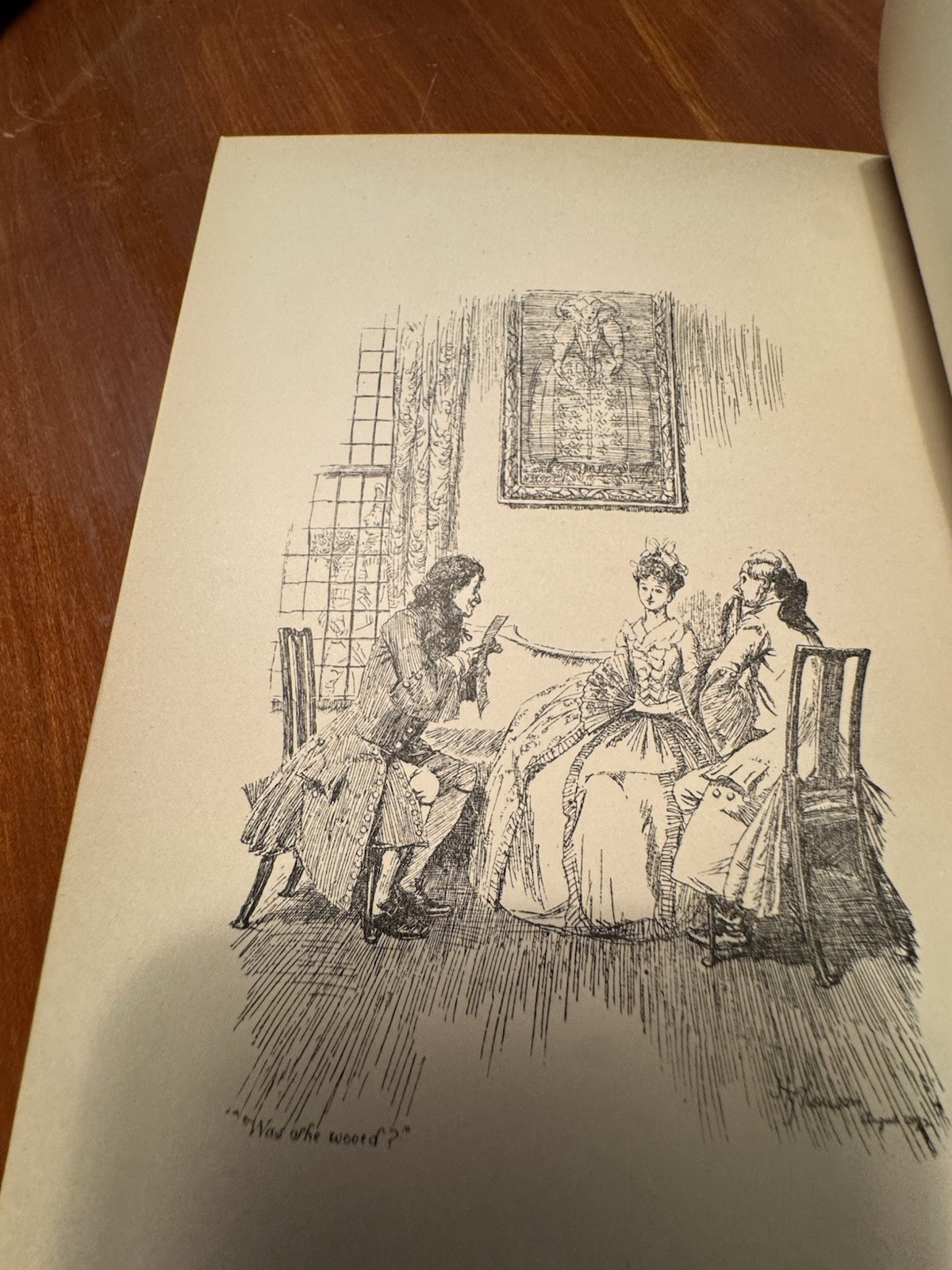 Antique Book “The Ballad of Beau Brocade” by Austin Dobson; Illus-H.Thomson