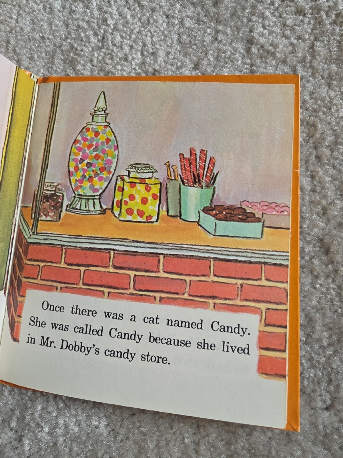 Rare VINTAGE 1966 Peppermint Cat Children’s Whitman Book. Tell-a-tale. Hardcover