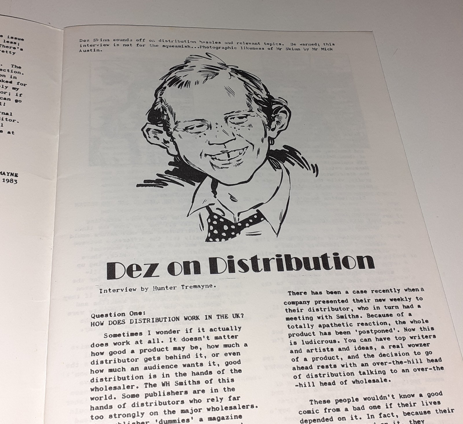 SSI JOURNAL no.49 fanzine UK 1983 ALAN MOORE Miracleman V for Vendetta Warrior