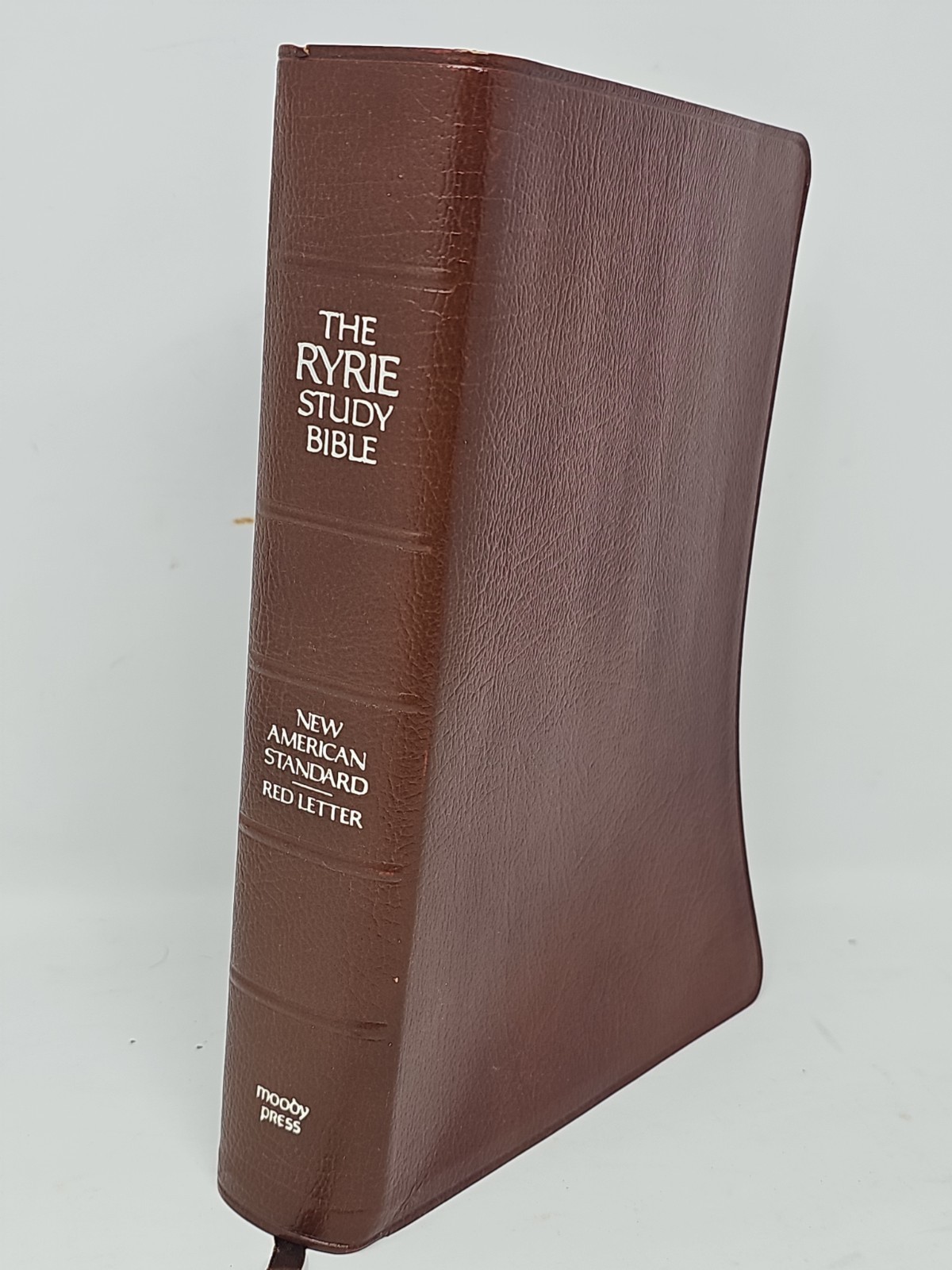 The Ryrie Study Bible NASB Red Letter Bonded Leather Moody Press 1978 Vintage