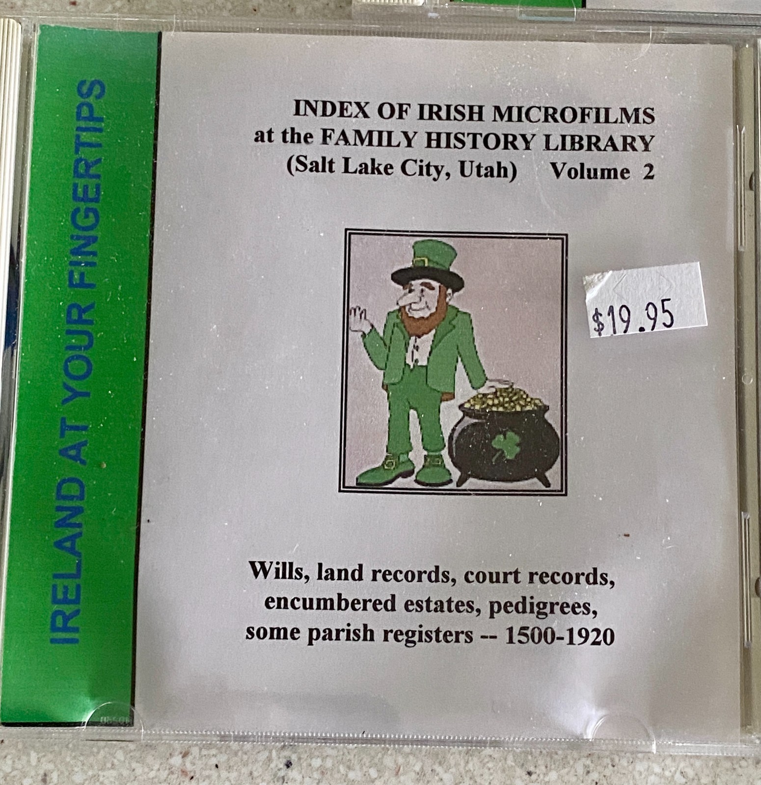 Ireland At Your Fingertips Inex of Irish Microfilms FAmily History Vol 1 2 & 3