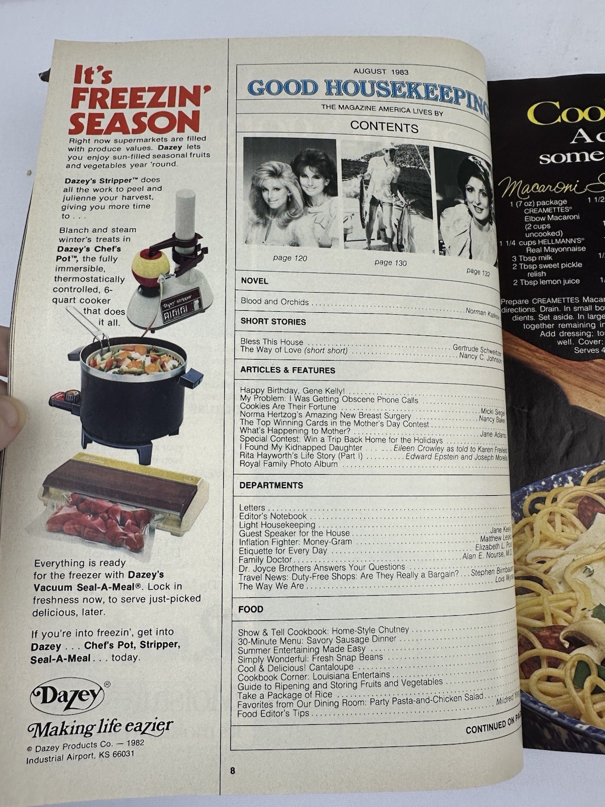 GOOD HOUSEKEEPING August 1983 Deborah Raffin-Rita Hayworth’s Life Story
