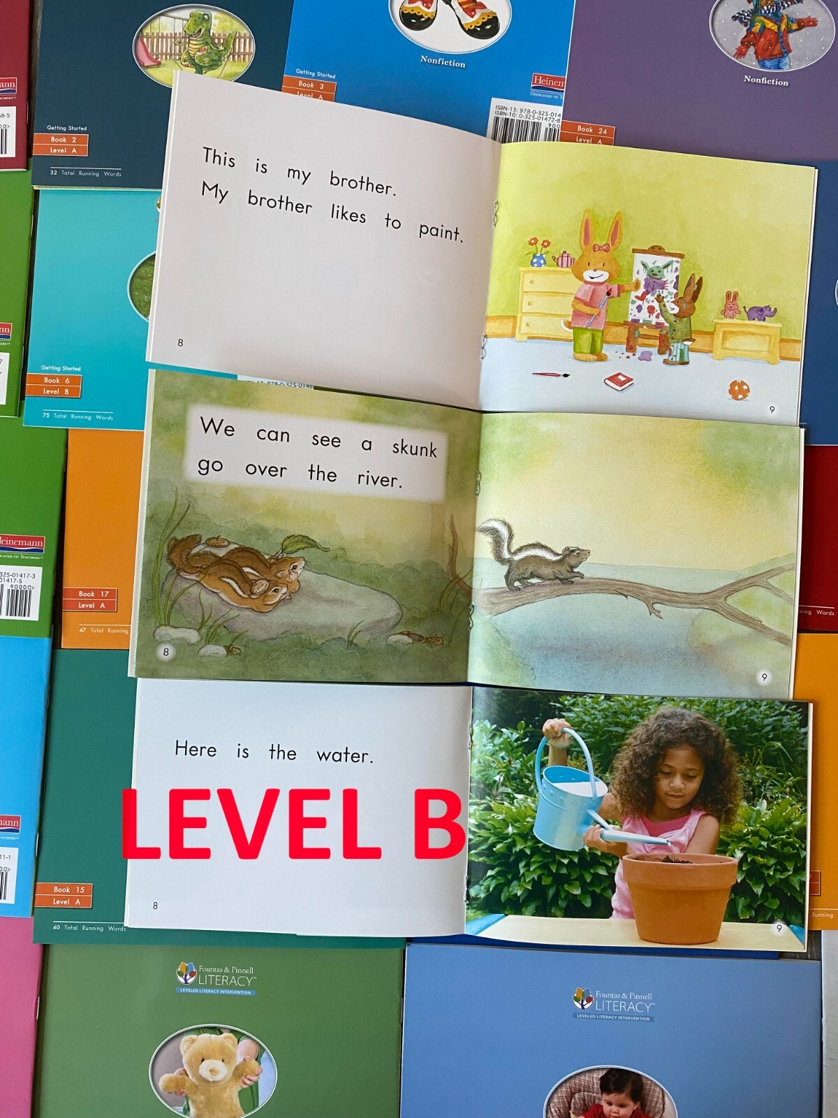 Fountas & Pinnell LLI Orange System Complete Set 1-110 Color Readers Level A-E