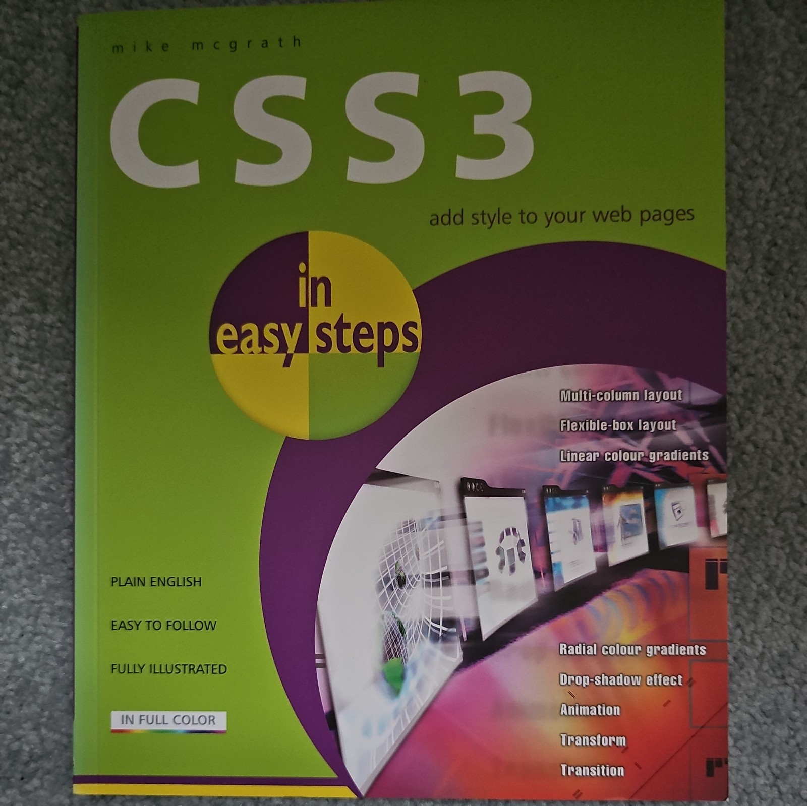 In Easy Steps Ser.: CSS3 in Easy Steps by Mike McGrath (2013, Trade Paperback)