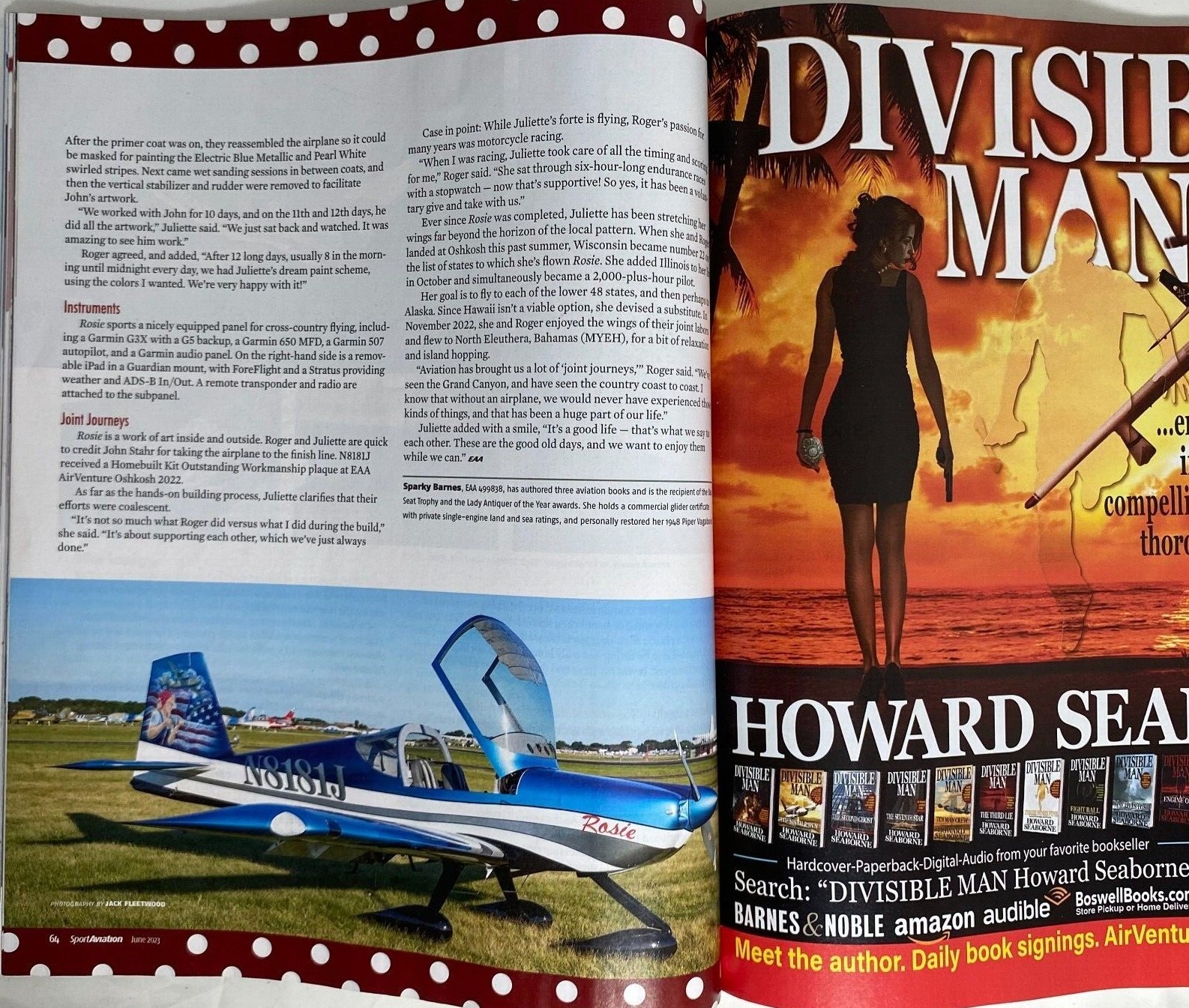 EAA Sport Aviation Magazine 2023,2022,2021,2020,2019 The Spirit of Aviation