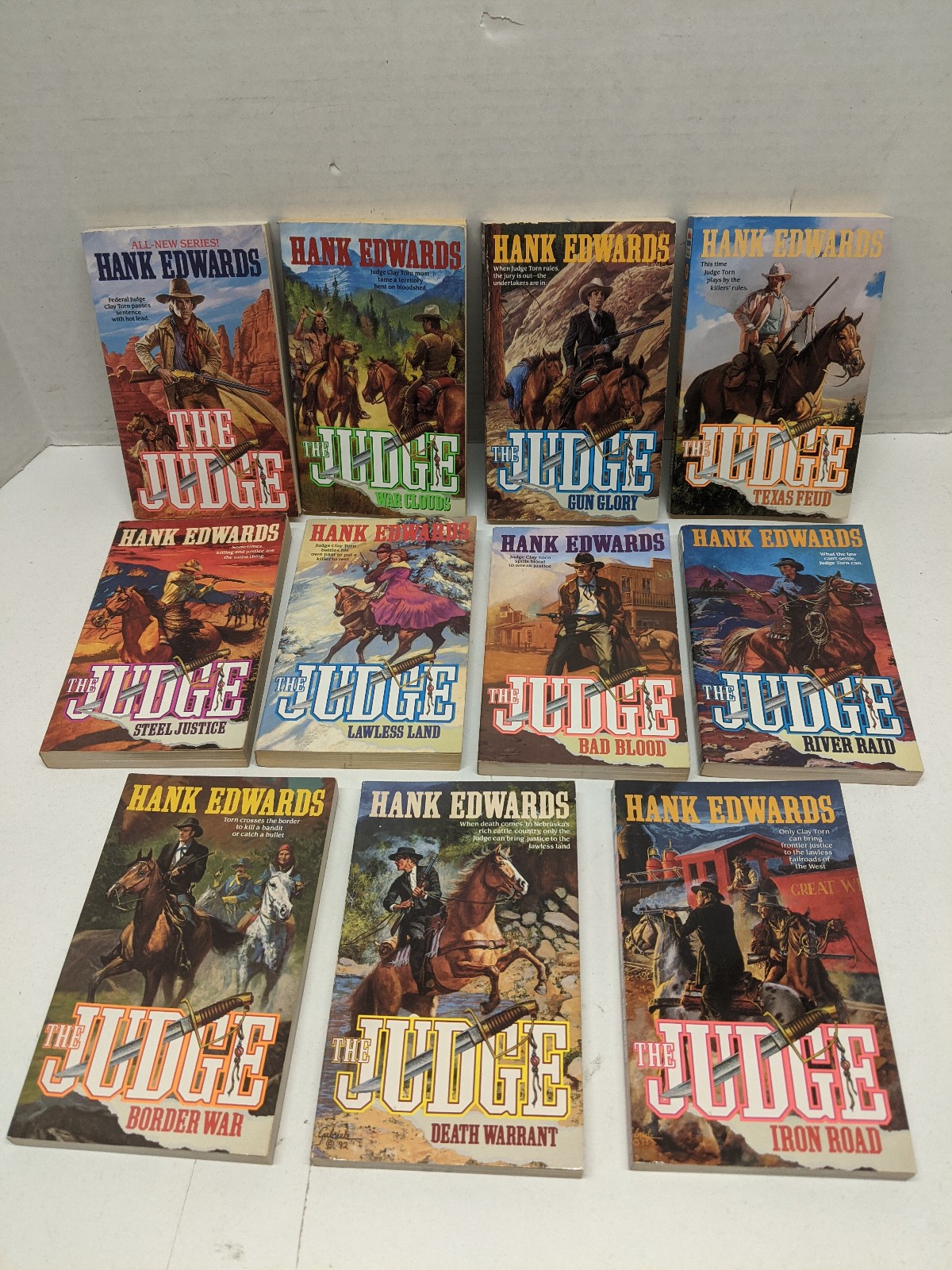 The Judge Western Series 1 – 11 Set by Hank Edwards PB Harper