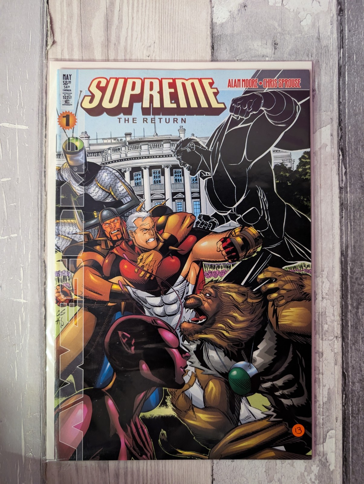 Supreme The Return May 1999 Issue #1 Alan Moore Awesome Entertainment