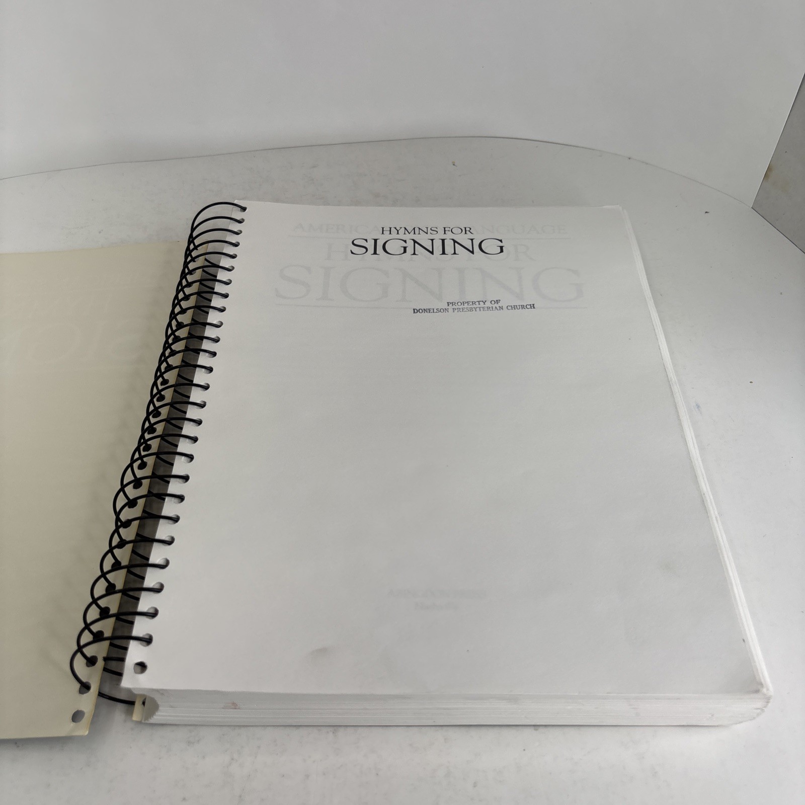 Hymns for Signing American Sign Language Spiral Bound Hymnal