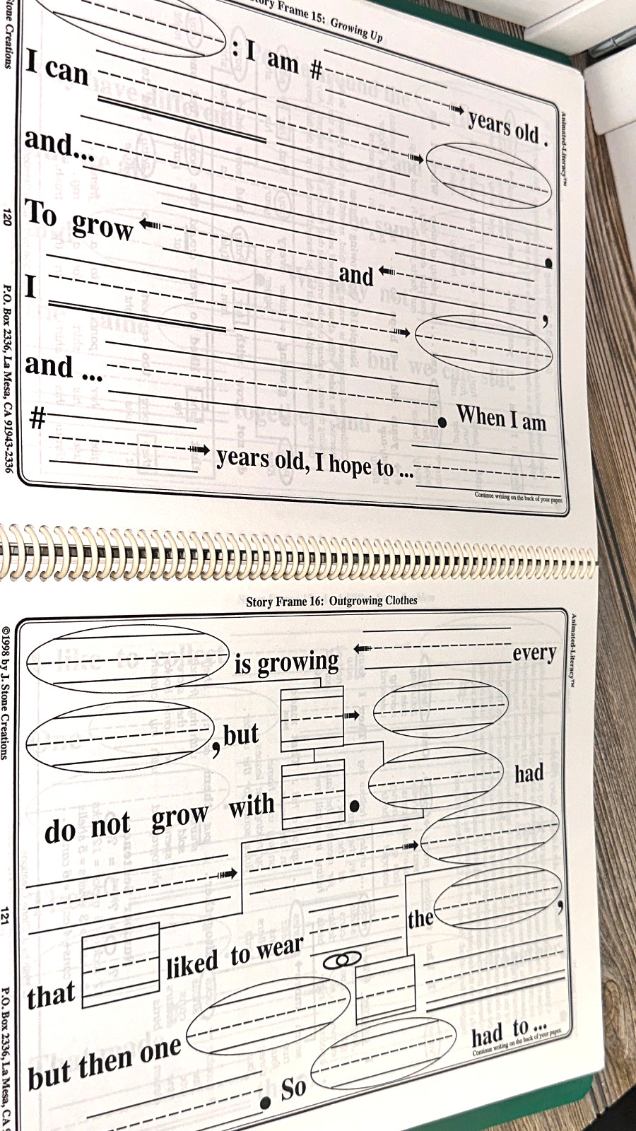 The Animated Literacy Pattern Reading & Singing Activities Book Jim Stone 1999