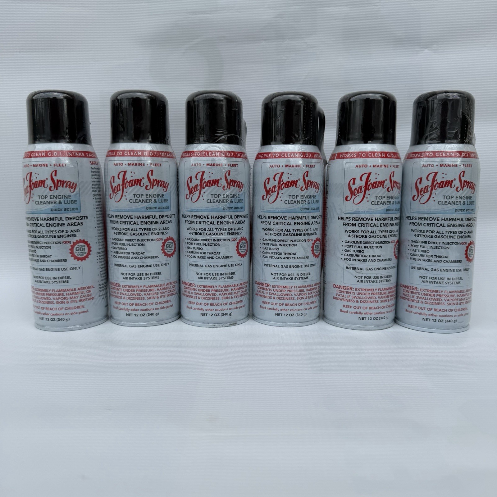 6 Pack Sea Foam SS14 Cleaner and Lube – 12oz.
