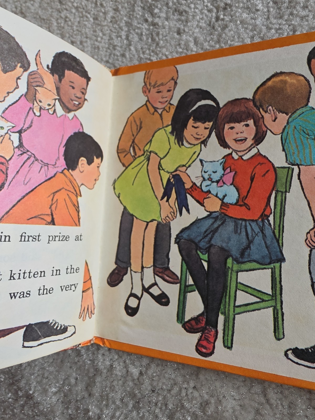 Rare VINTAGE 1966 Peppermint Cat Children’s Whitman Book. Tell-a-tale. Hardcover