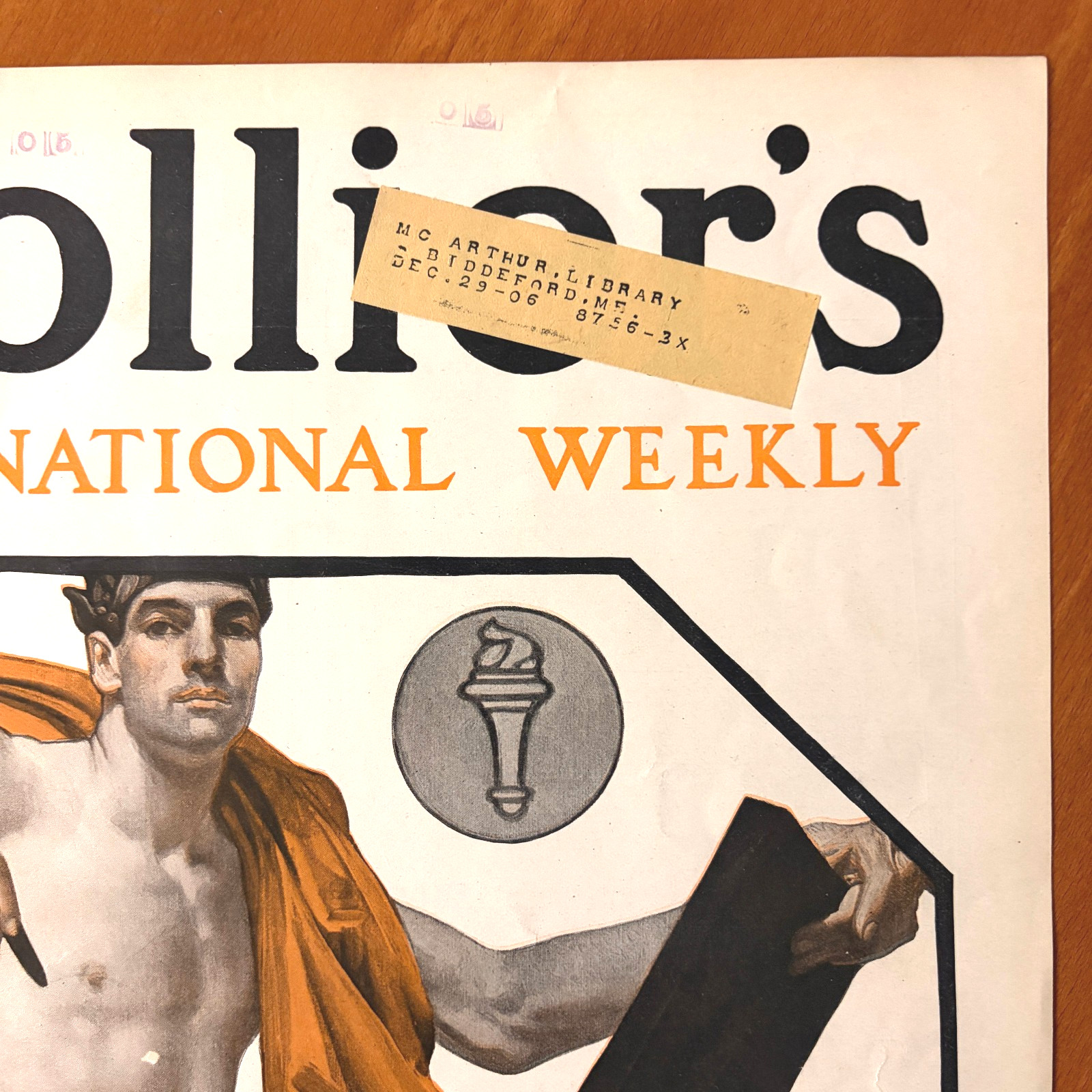 Collier’s Mag October 6 1906 Sexy SCRIBE – JC Leyendecker Art – from Bound Book