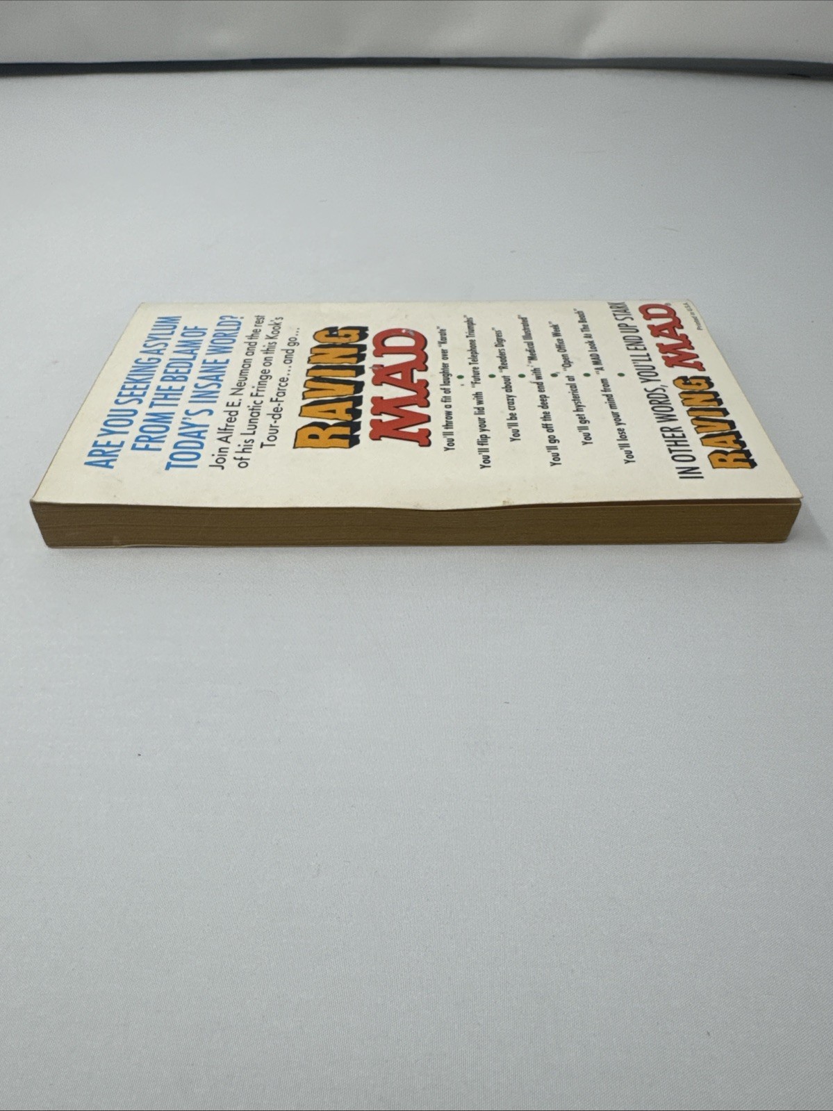 MAD Magazine Paperback Book: #20 RAVING MAD 1973 Warner 1st Print G