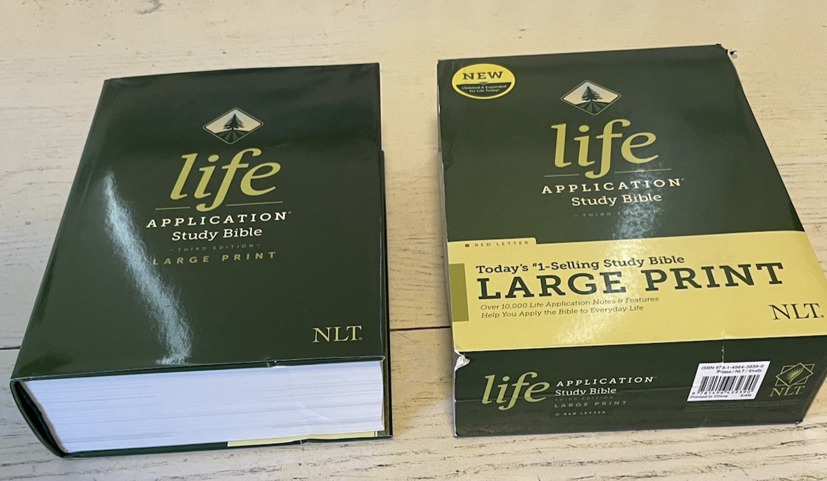 Life Application Study Bible NLT New Living + Slipcase Large Print 2020 3rd ED
