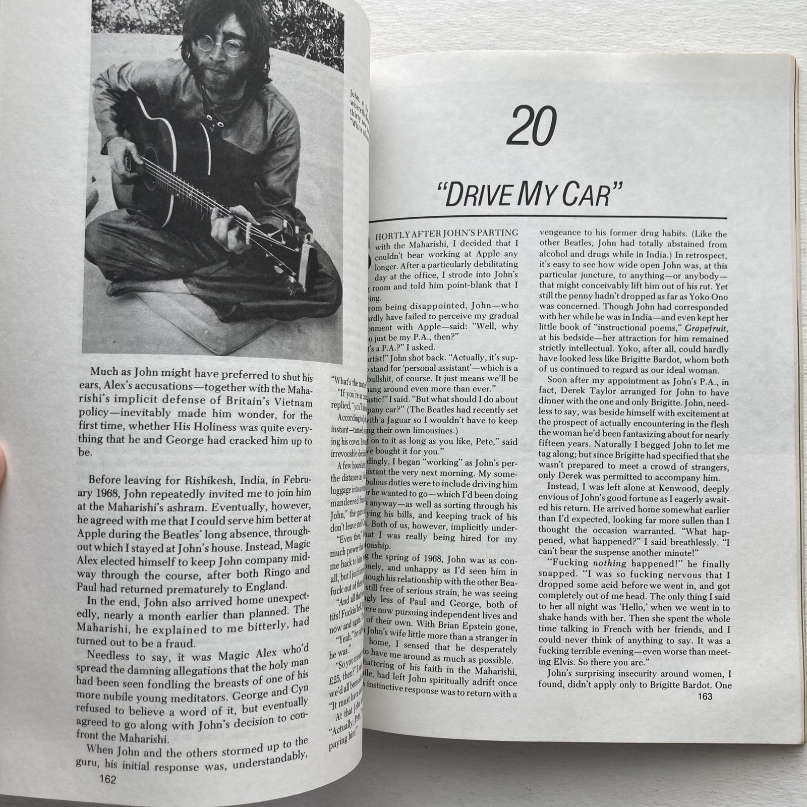 Vintage John Lennon In My Life Shotton Schaffner Stein & Day Black PB 1983 USA
