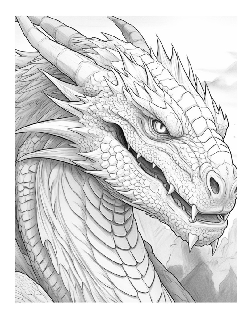 Dragon Coloring bookhours of fun for all