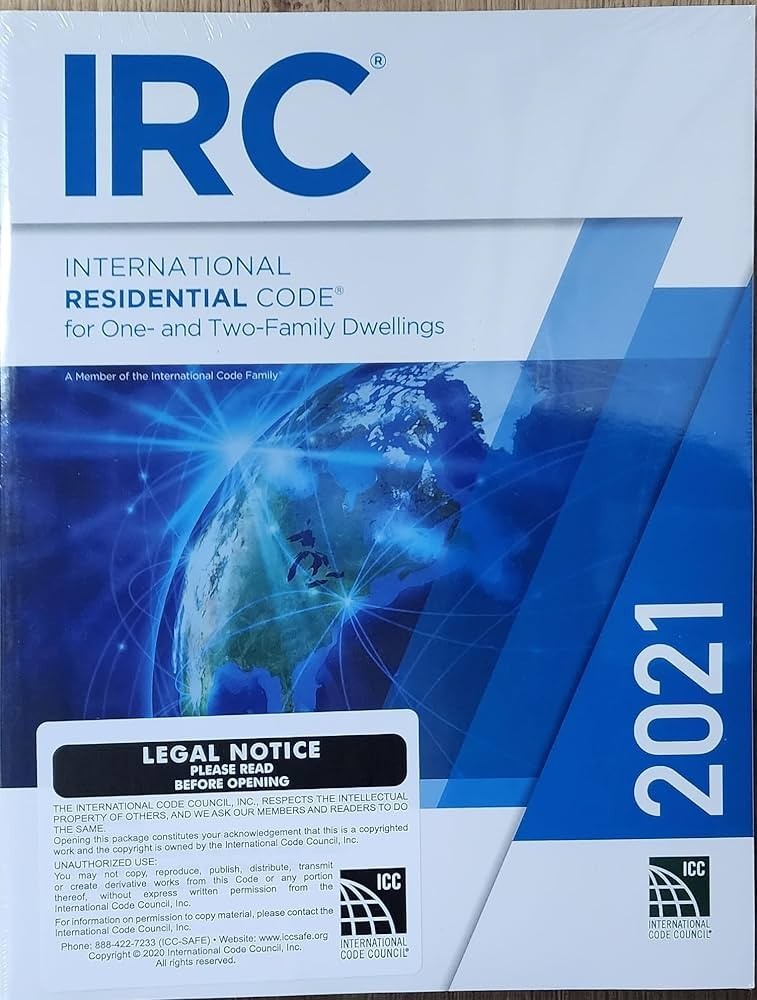IRC 2021 RESIDENTIAL CODE WITH TABS – FEDEX DDP