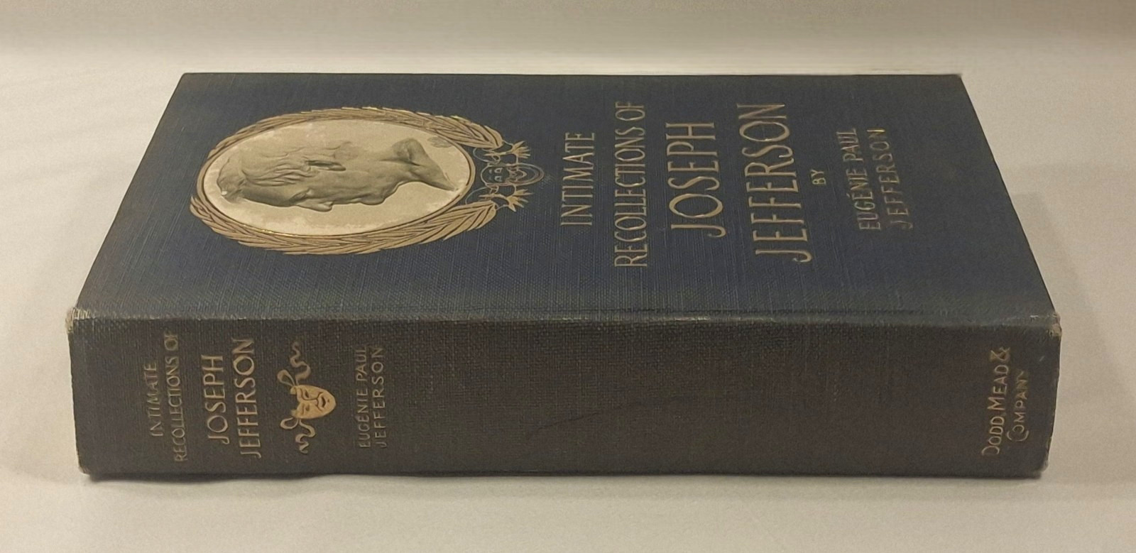 1909 Joseph Jefferson Intimate Recollections Antique Book Uncut Pages Photos