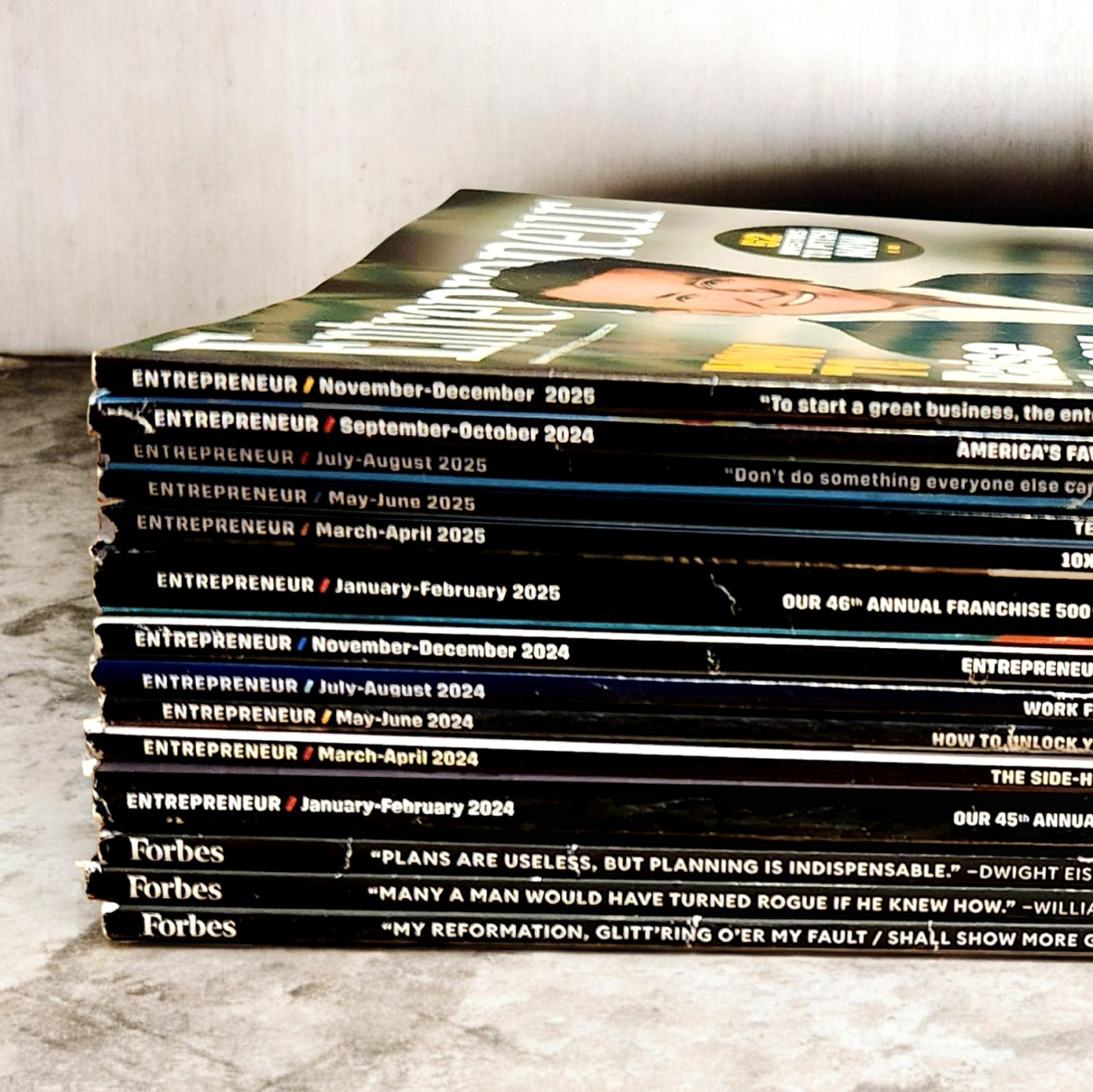 Entrepenuer & Forbes Magazine LOT of 14 2025/2024 & Special/Annual VG Subscript