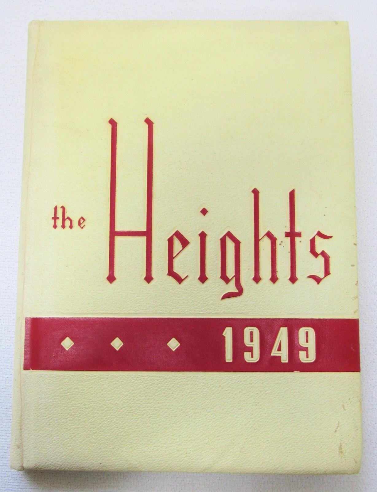 1949 The Heights Arlington Heights Illinois High School Yearbook Book