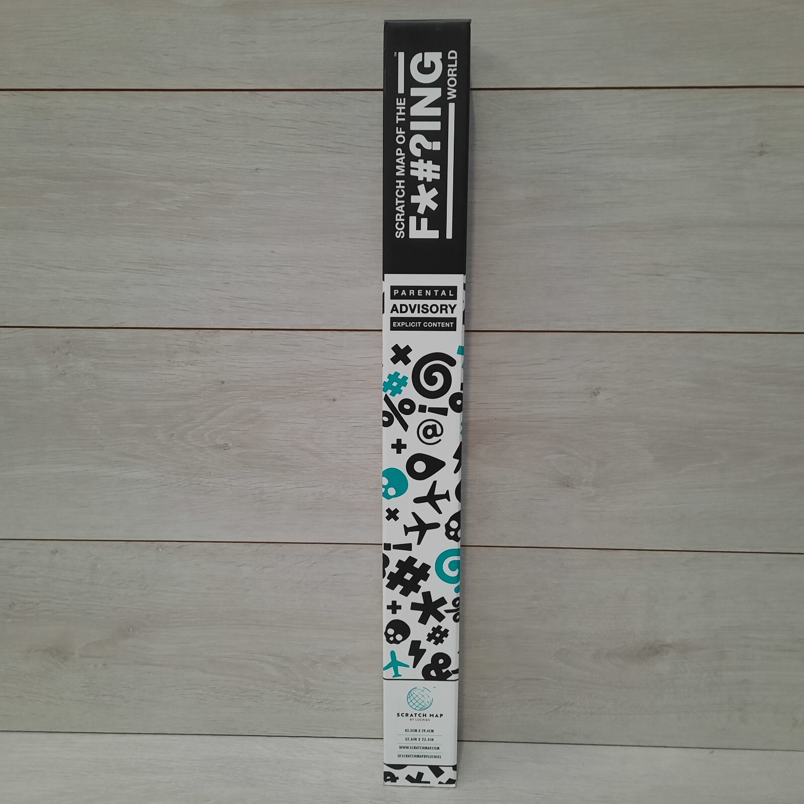 Scratch Map Of The F*#?ing World – Luckies – 82.5cm x 59.4cm Brand New & Sealed
